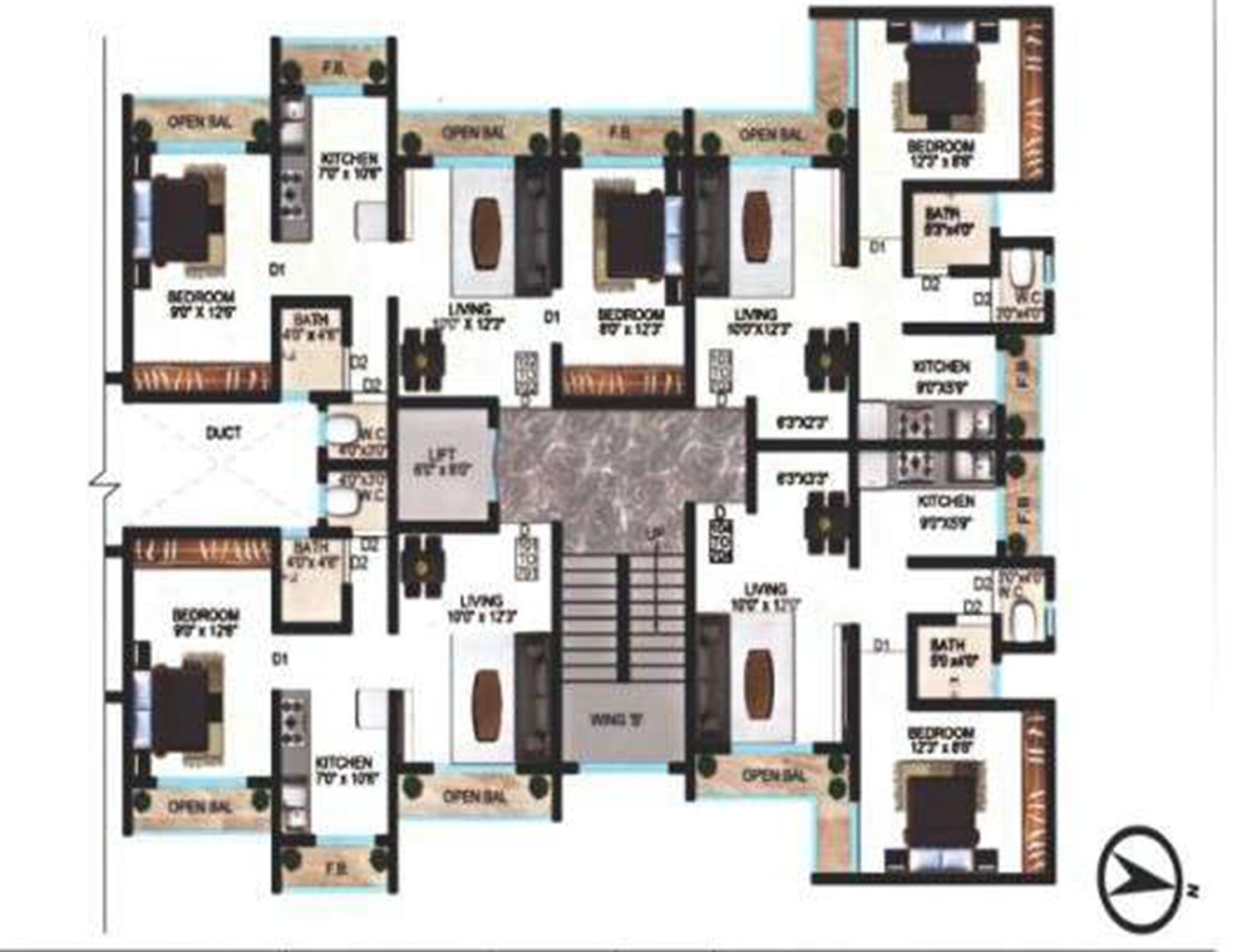 Siddhivinayak Sai Siddhi Residency Floor Plans