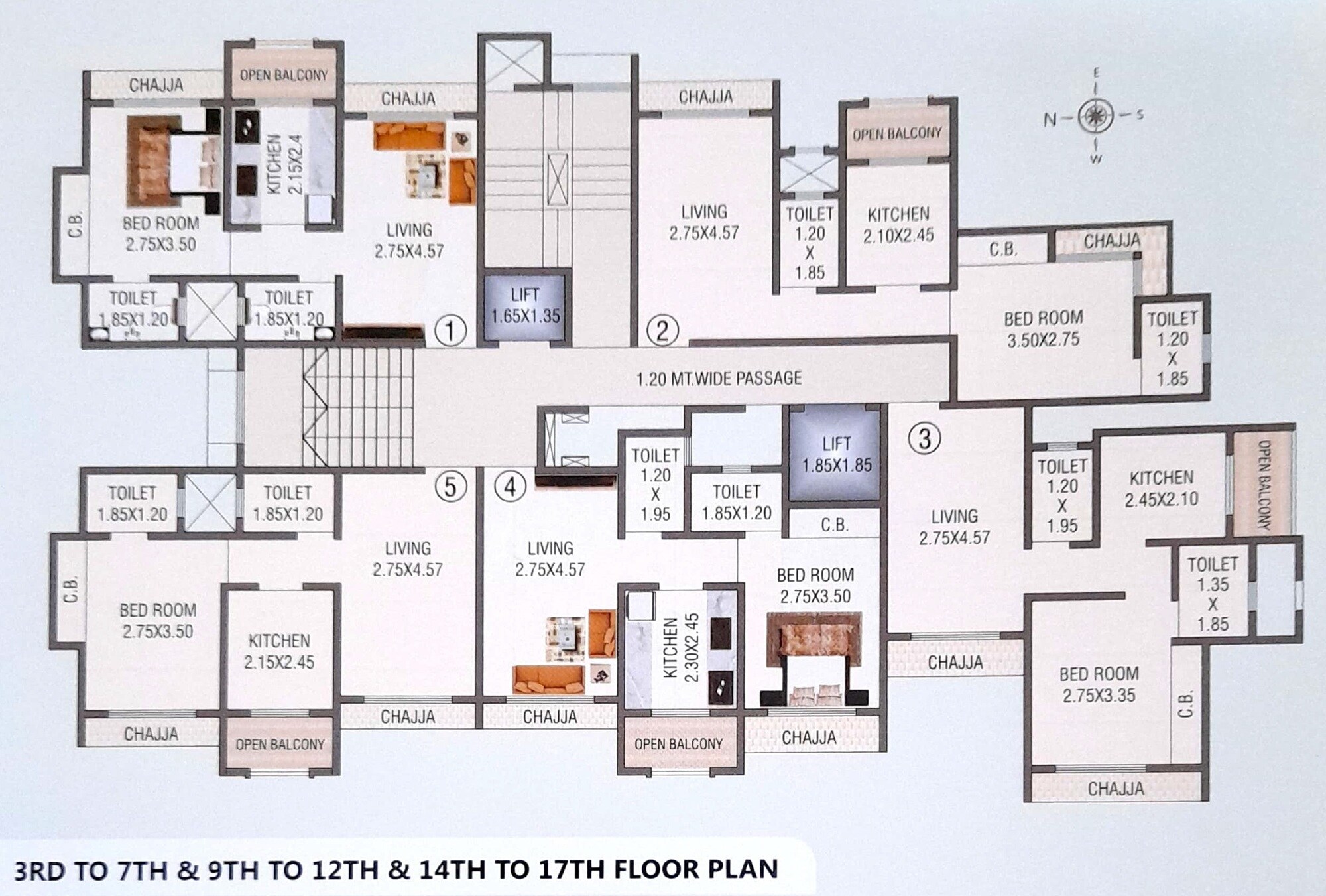 Siddique Basera Heights Floor Plans