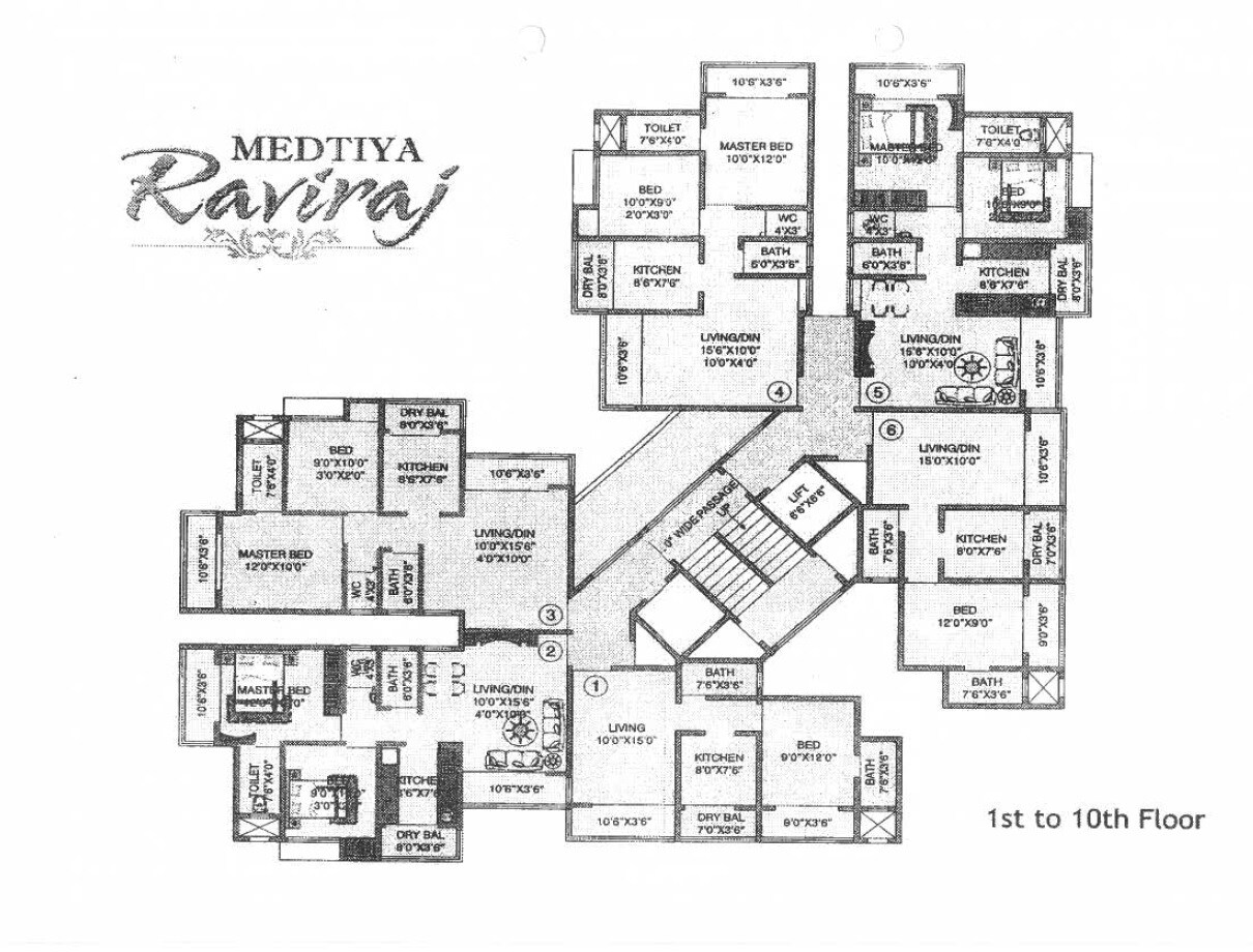 SN Medtiya Raviraj Floor Plans