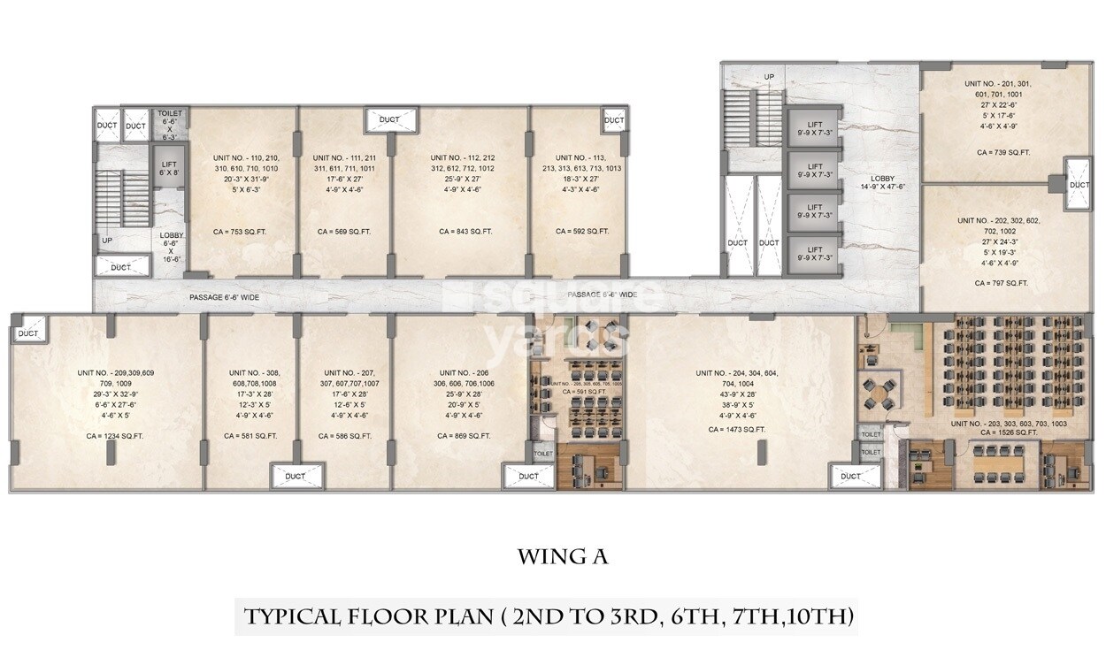 Squarefeet Centrum Business Square Floor Plans 1