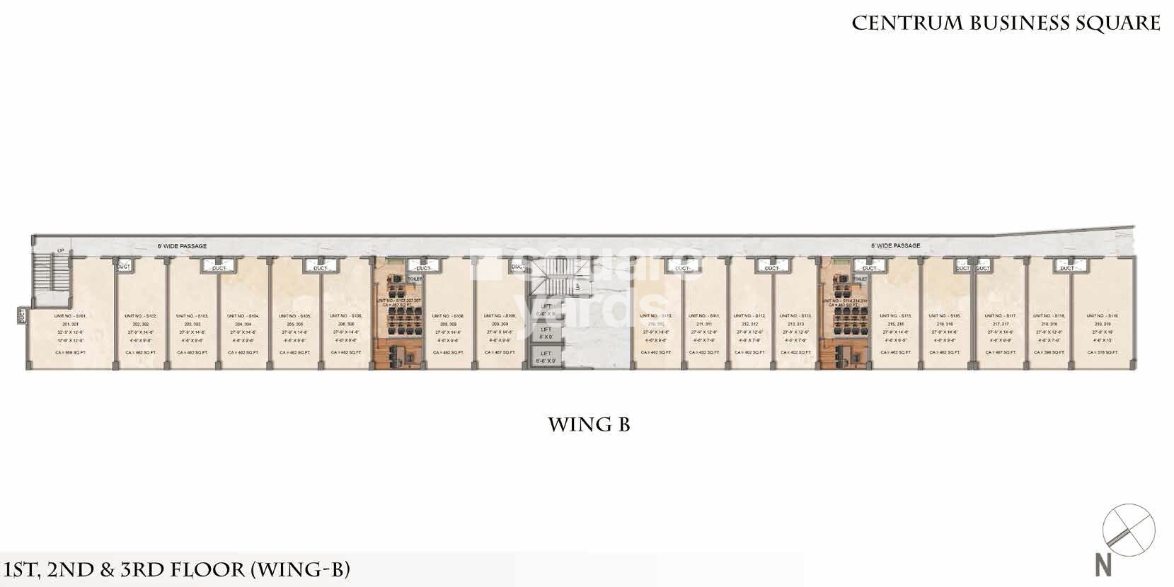 Squarefeet Centrum Business Square Floor Plans 3