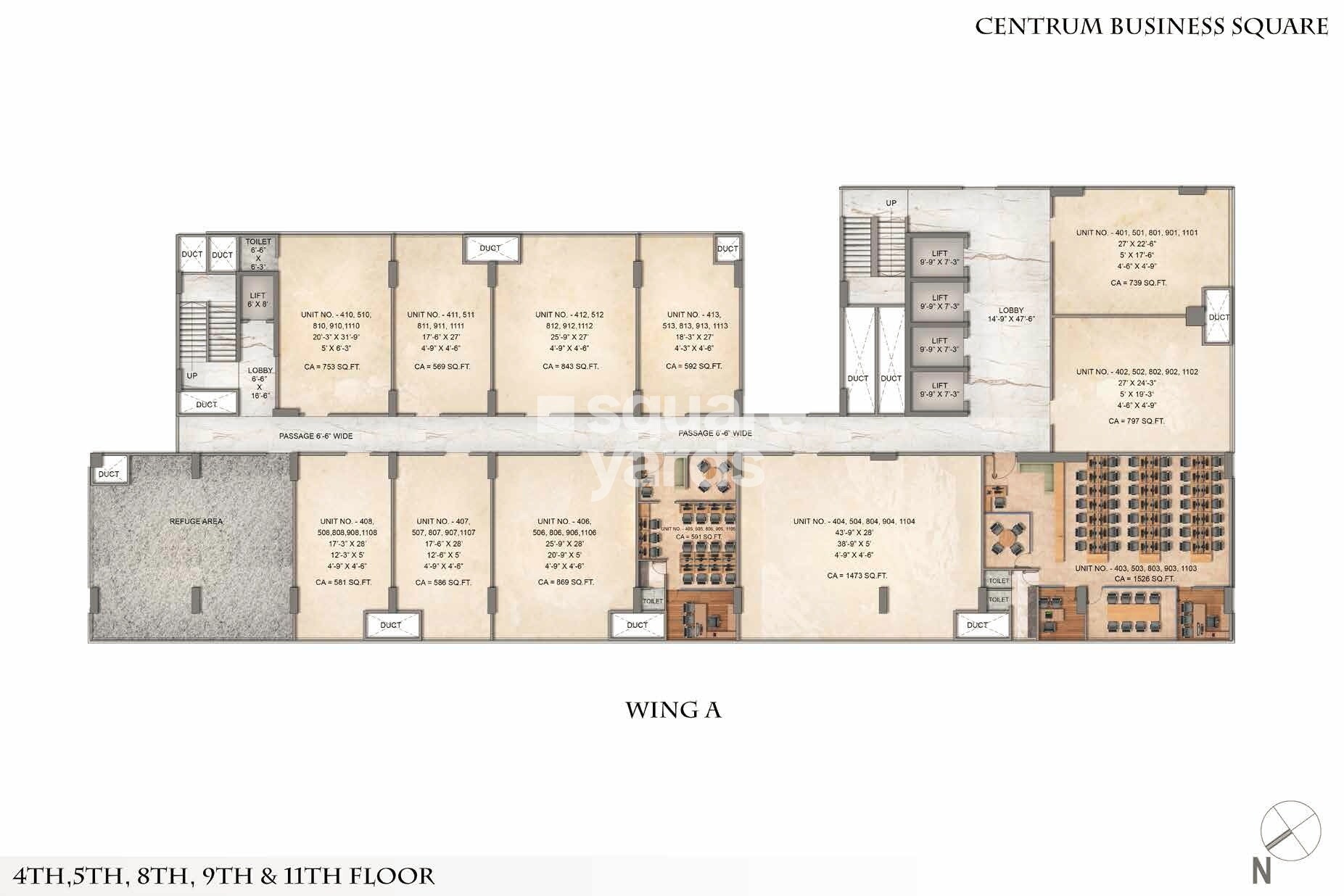 Squarefeet Centrum Business Square Floor Plans 2