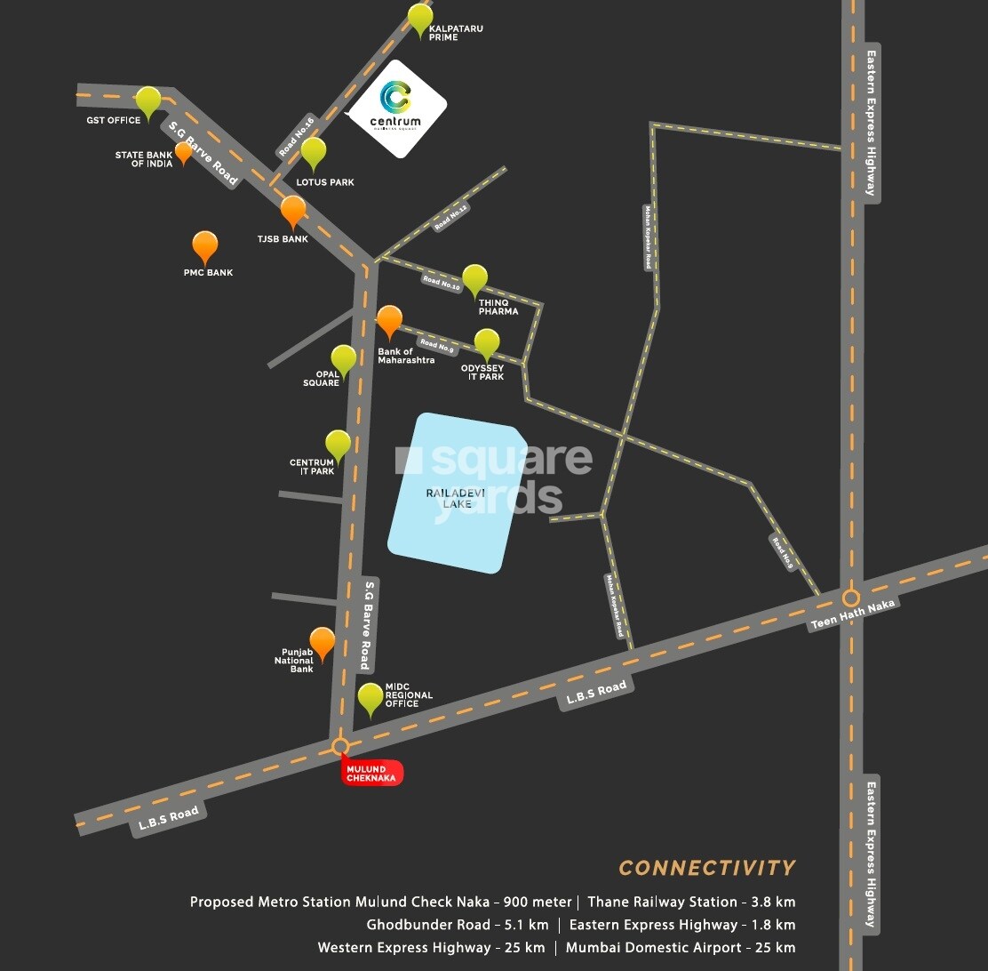 Squarefeet Centrum Business Square Location Image