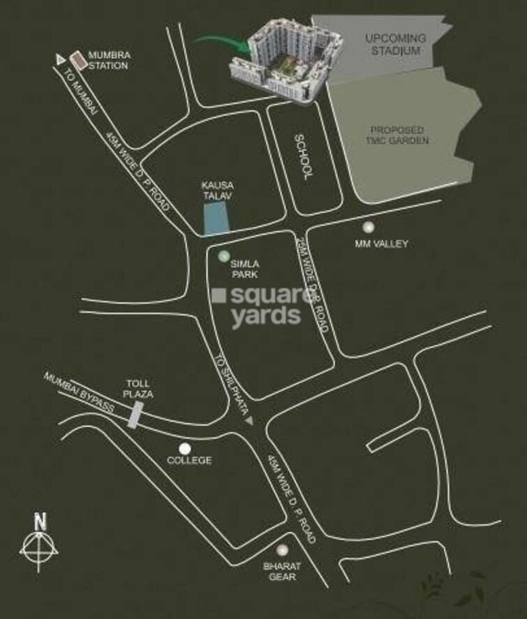 Squarefeet Grace Square Apartment Location Image