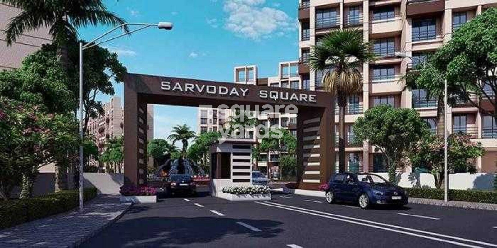 Squarefeet Sarvoday Square Entrance View