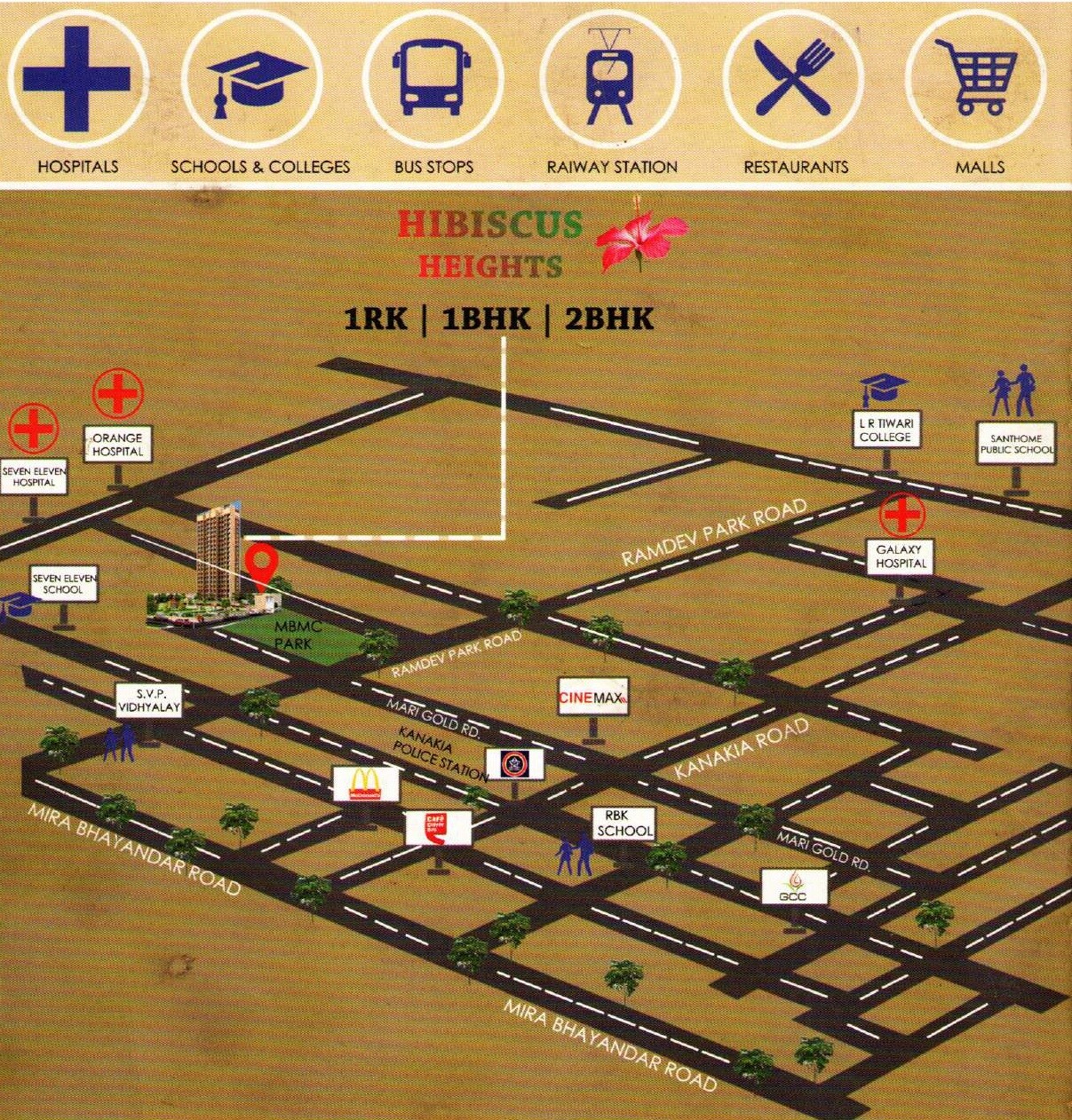 Star Hibiscus Heights Location Image