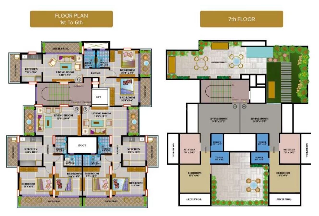 Sunder Orchid Avenue Floor Plans