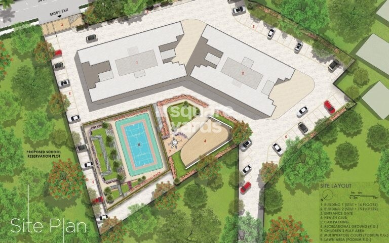 Sunraj-Supreme_a large building with a green roof and trees