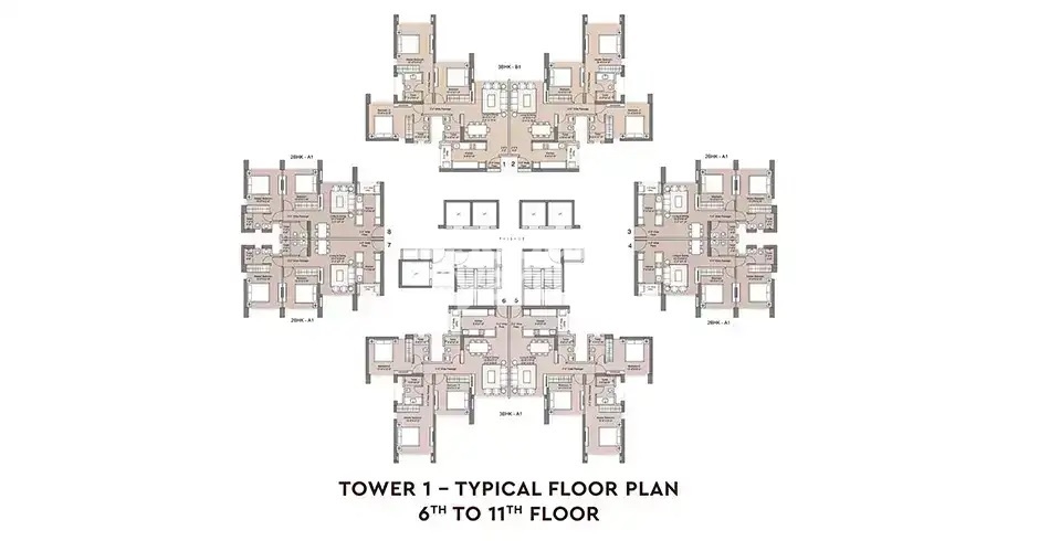 Sunteck Crescent Park Floor Plans