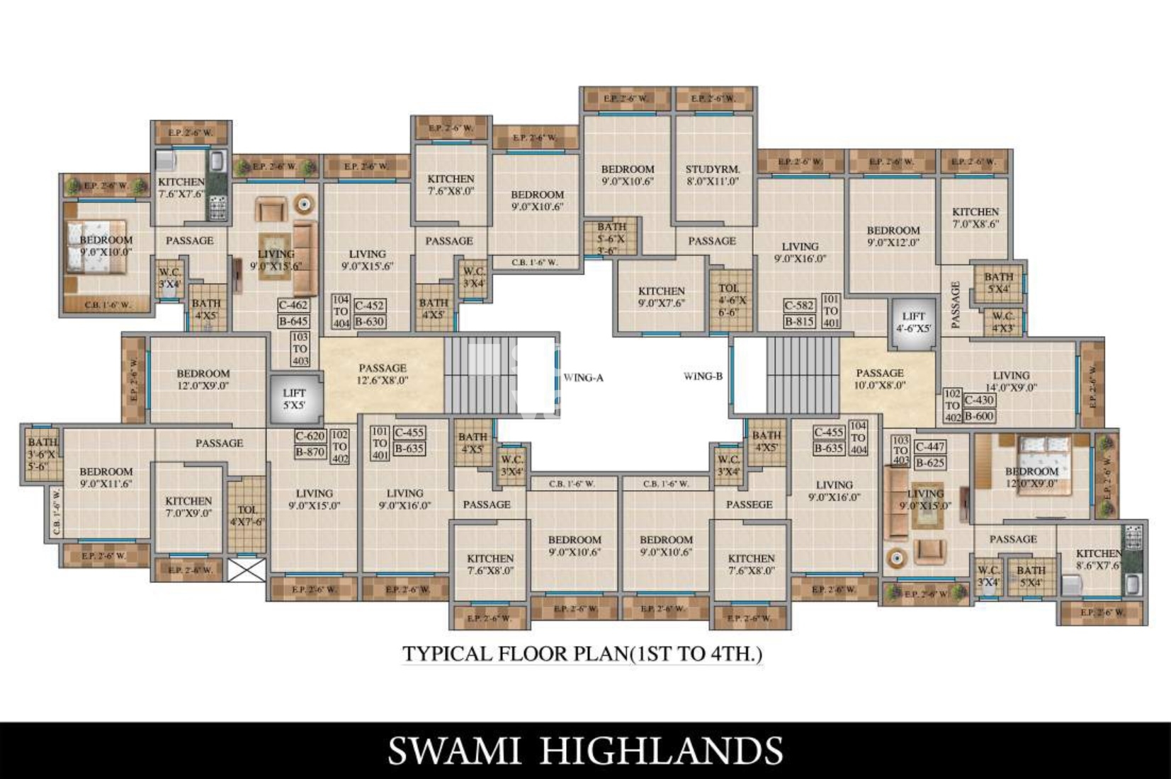 Swami Highland Floor Plans