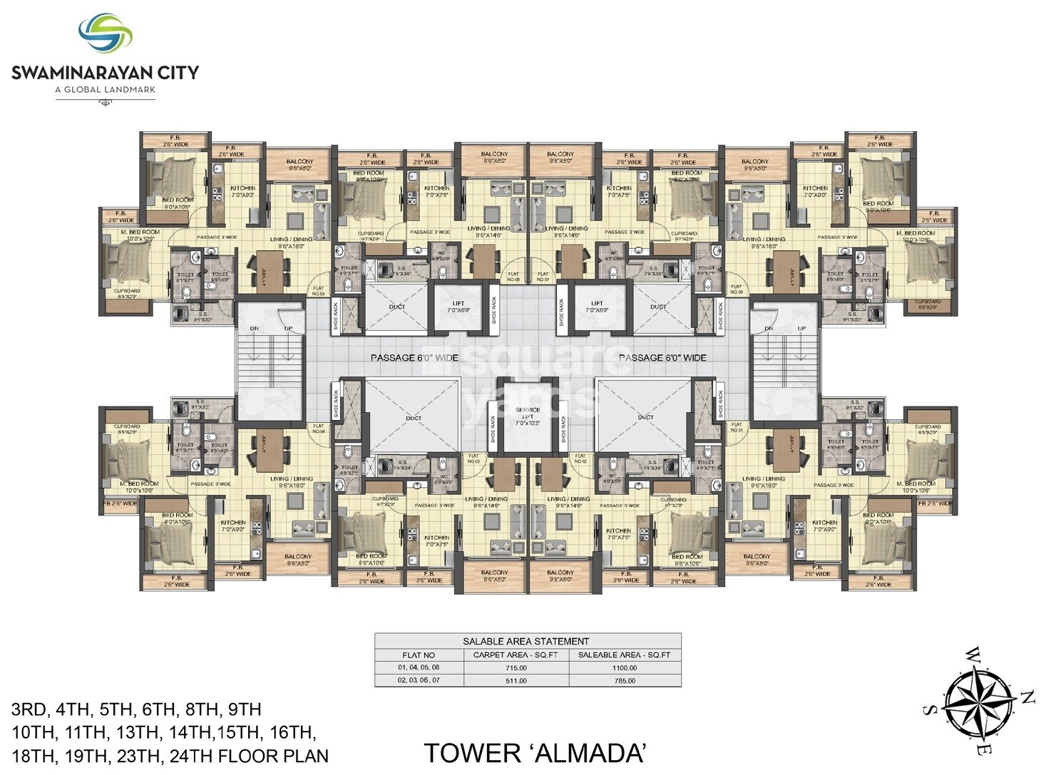 Swaminarayan City Floor Plans 1