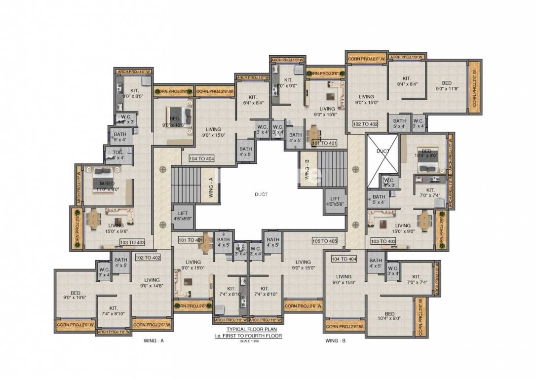 Swamini Silver Pride Floor Plans