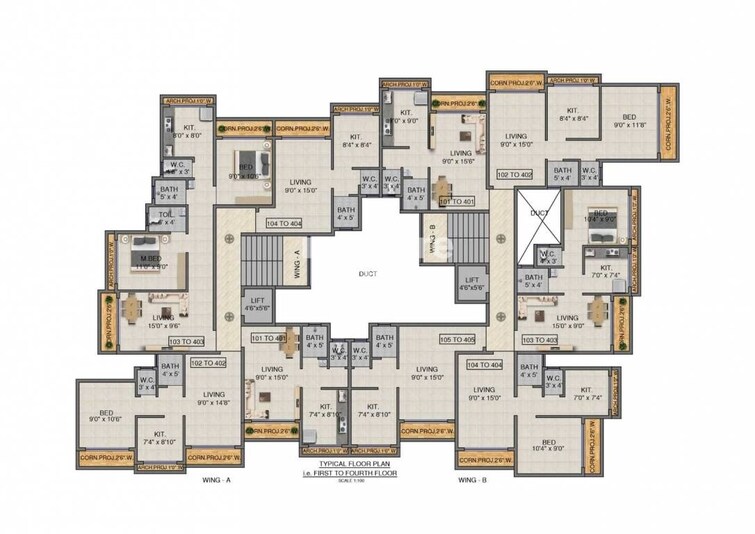 Swamini Silver Pride Floor Plans 1