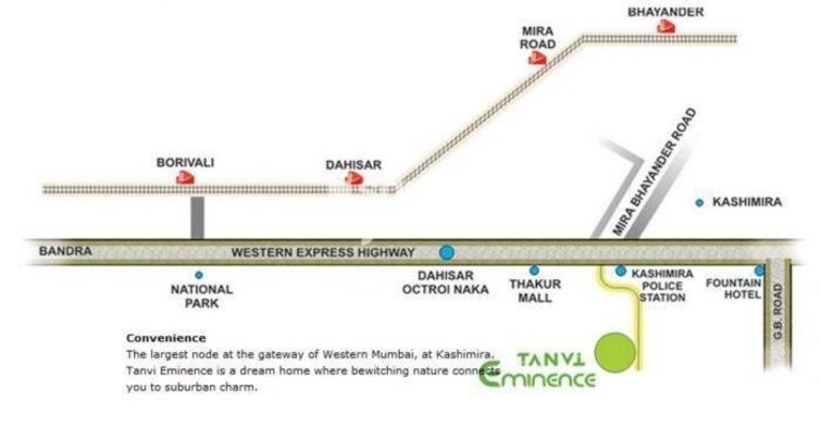 Tanvi Eminence Location Image