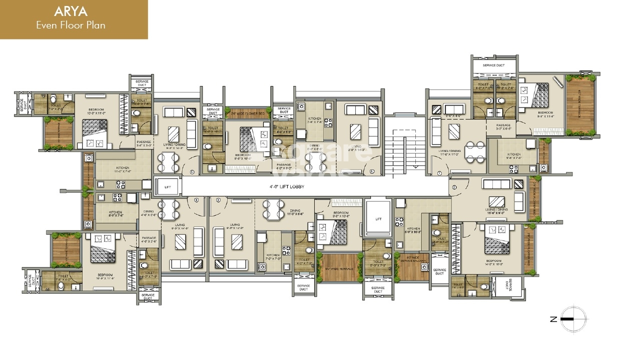 TCJ Arya And Ira Floor Plans