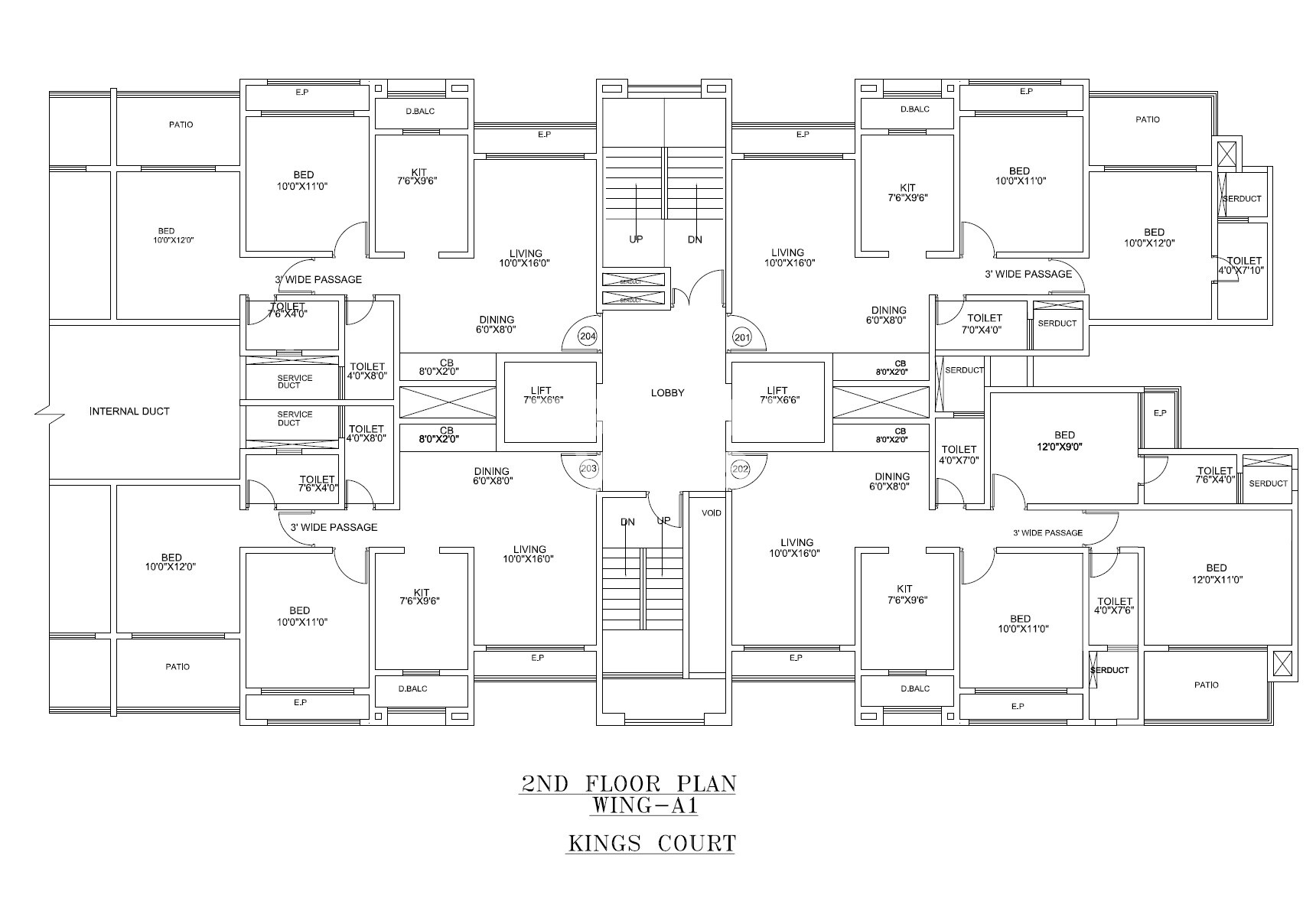 TCJ Kings Court Floor Plans 2