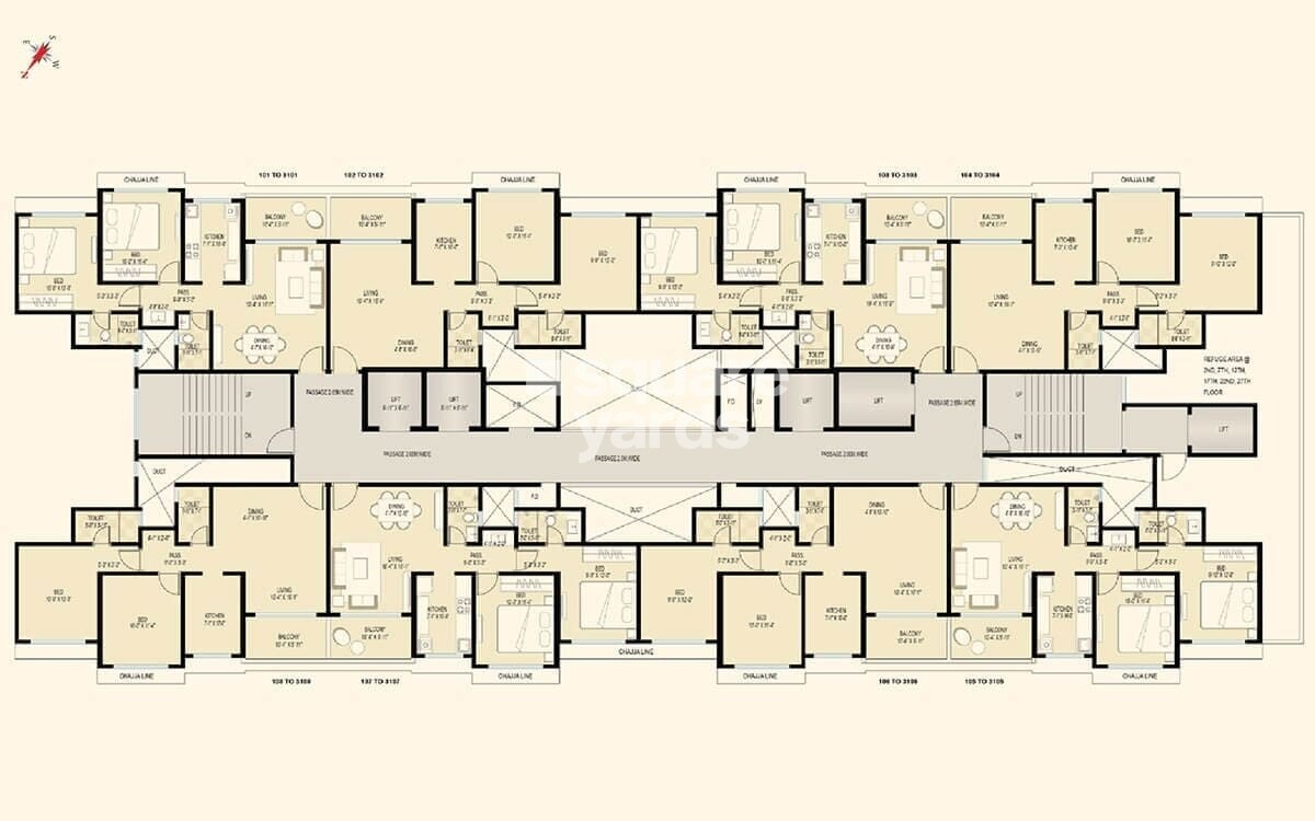 Tharwani Majestic Towers Floor Plans