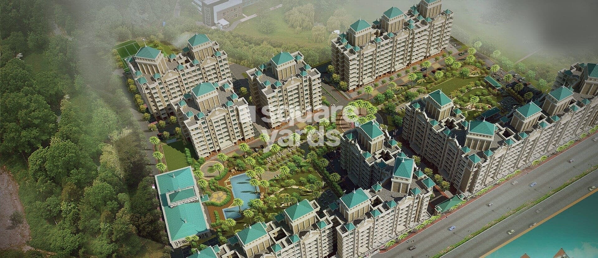 Tharwani Majestic Towers Tower View