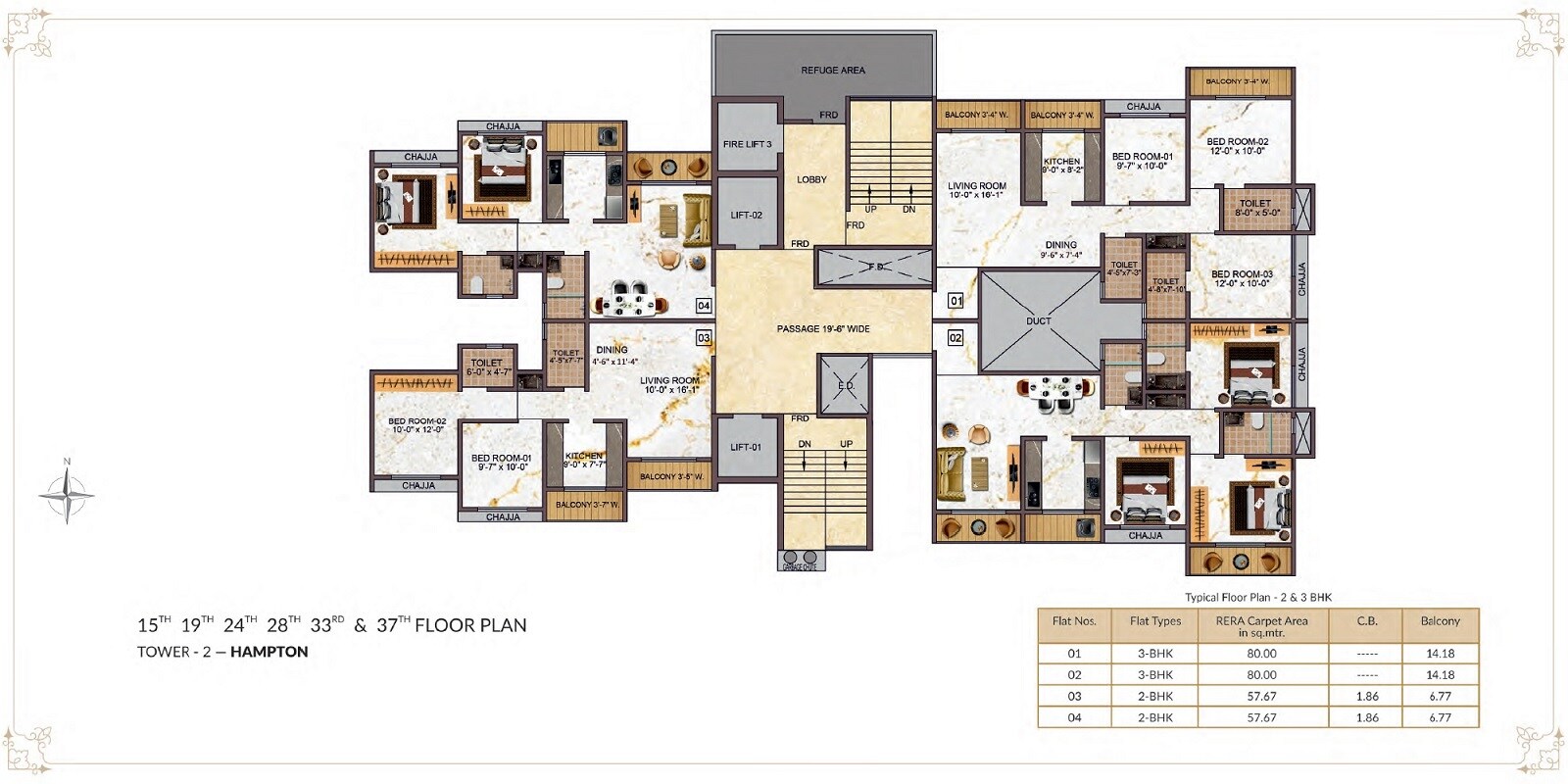 Tharwani Vedant Empire Floor Plans 3
