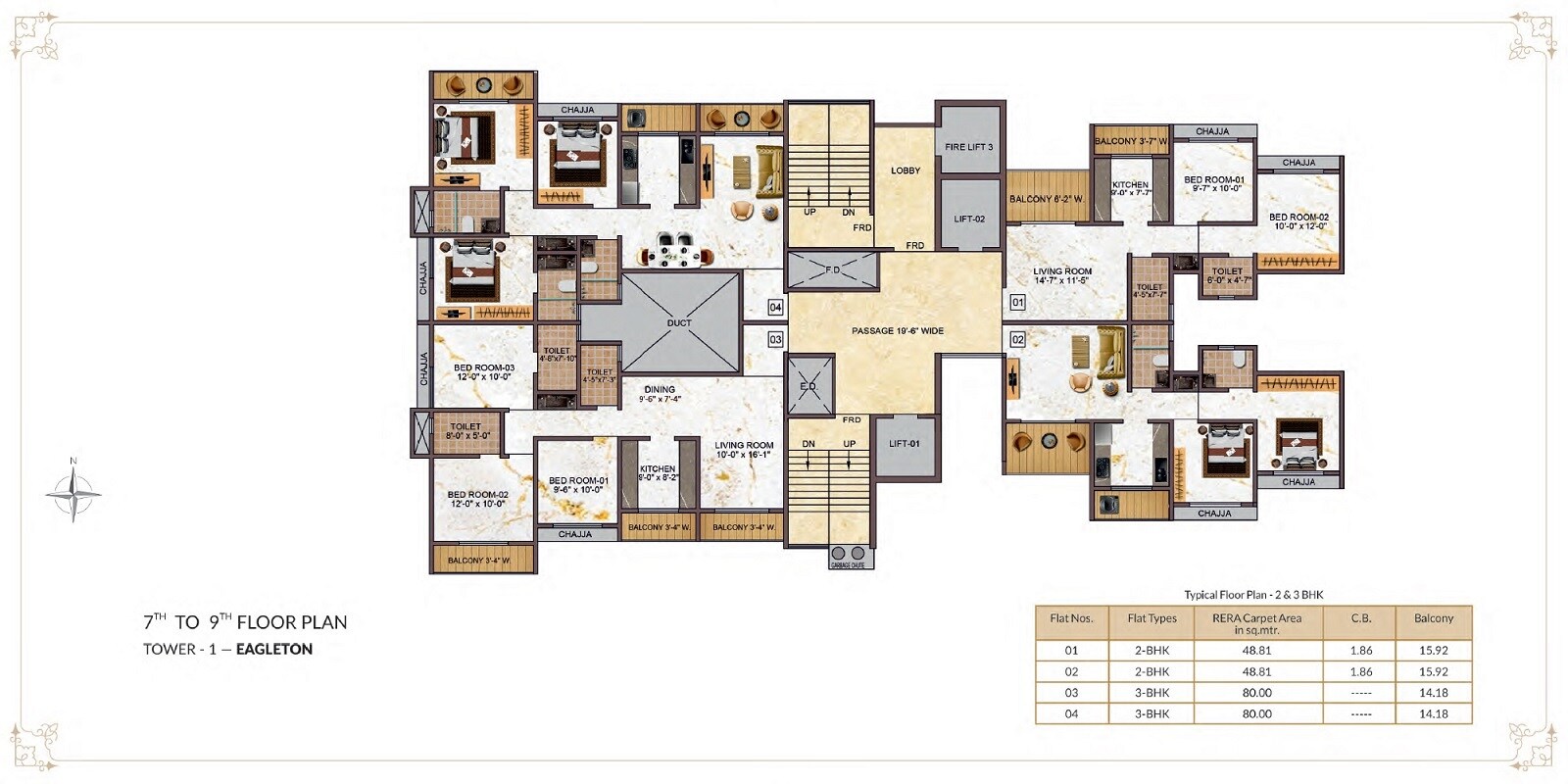 Tharwani Vedant Empire Floor Plans 2
