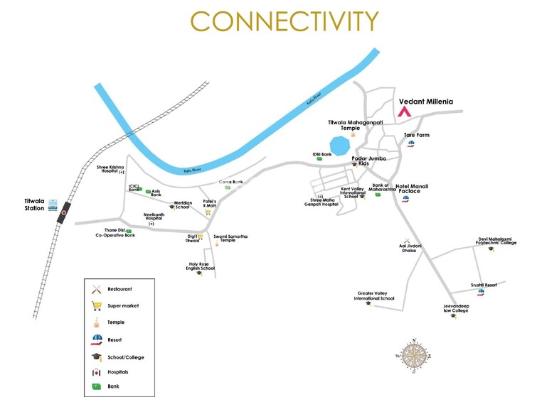 Tharwani Vedant Millenia Location Image