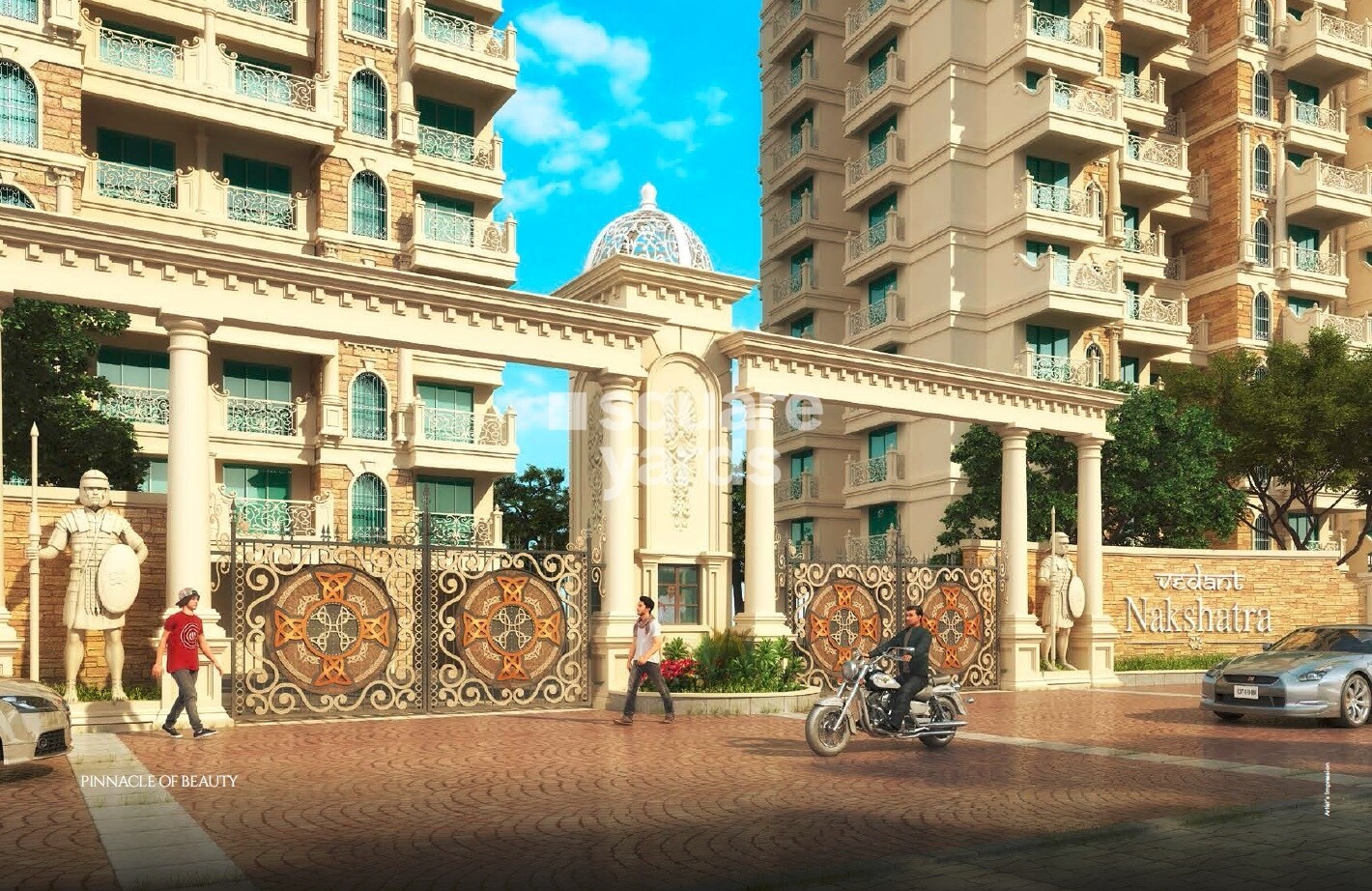 Tharwani Vedant Nakshatra Apartment Entrance View