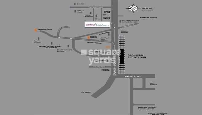Tharwani Vedant Nakshatra Apartment Location Image