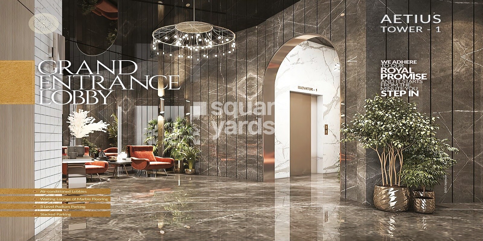 Tharwani Vedant Palacia Lift Lobby Image