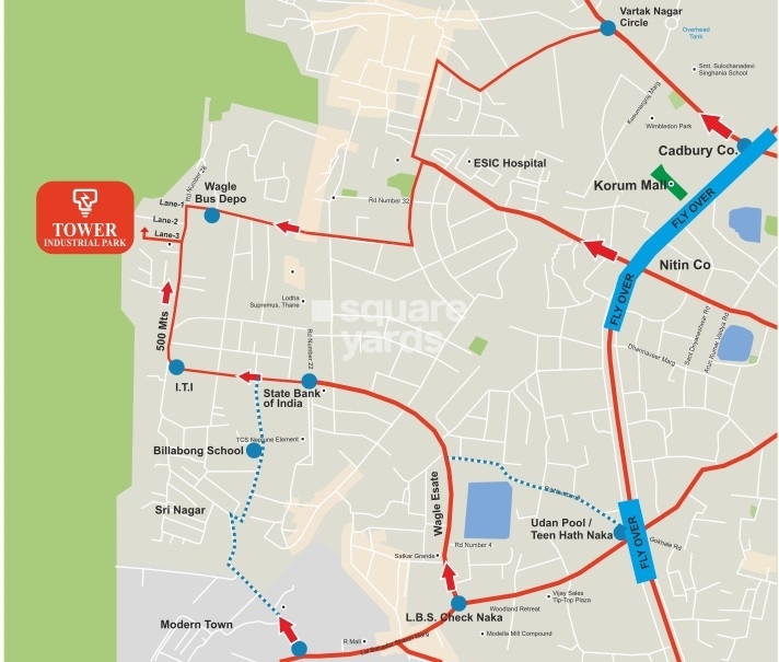 Tower Industrial Park in Wagle Industrial Estate, Thane 57.00 Lac