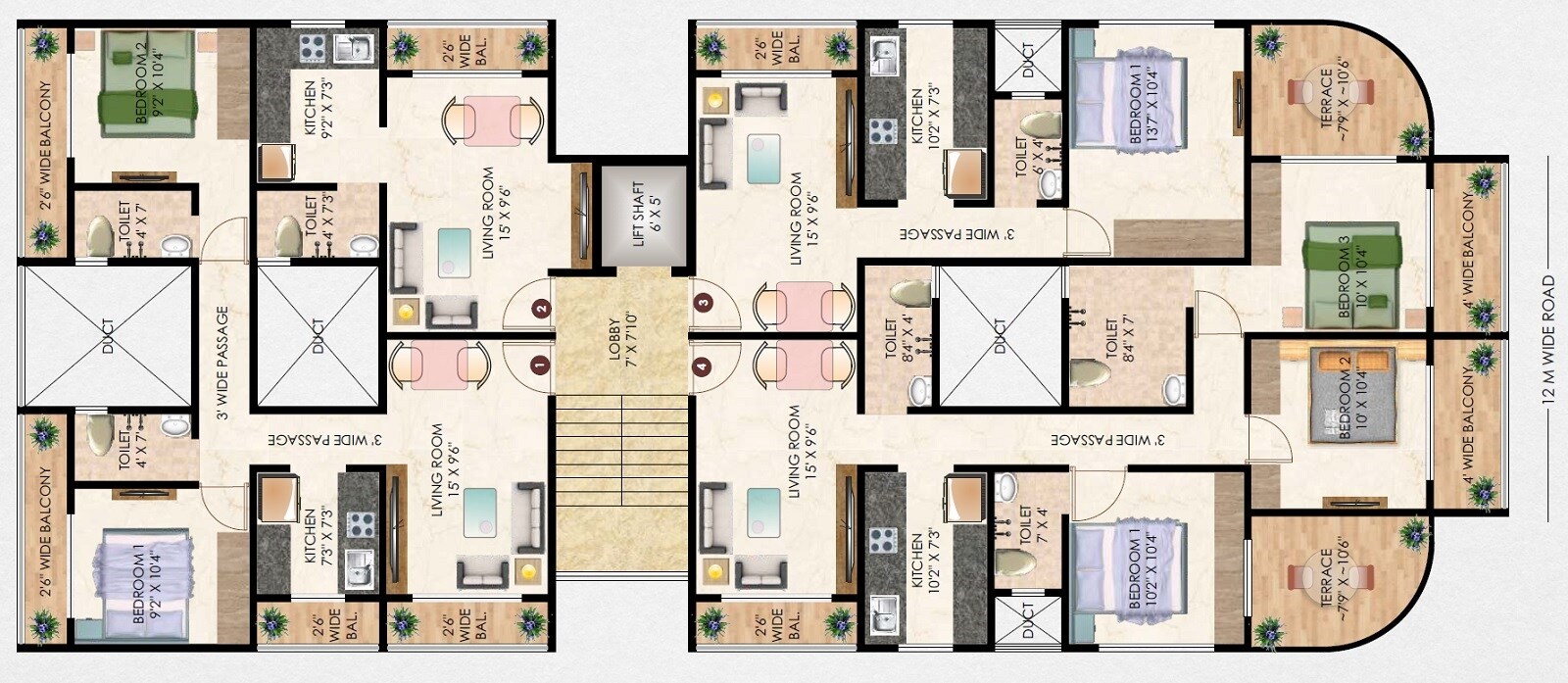 Tridev Gurudev Datta CHS Floor Plans