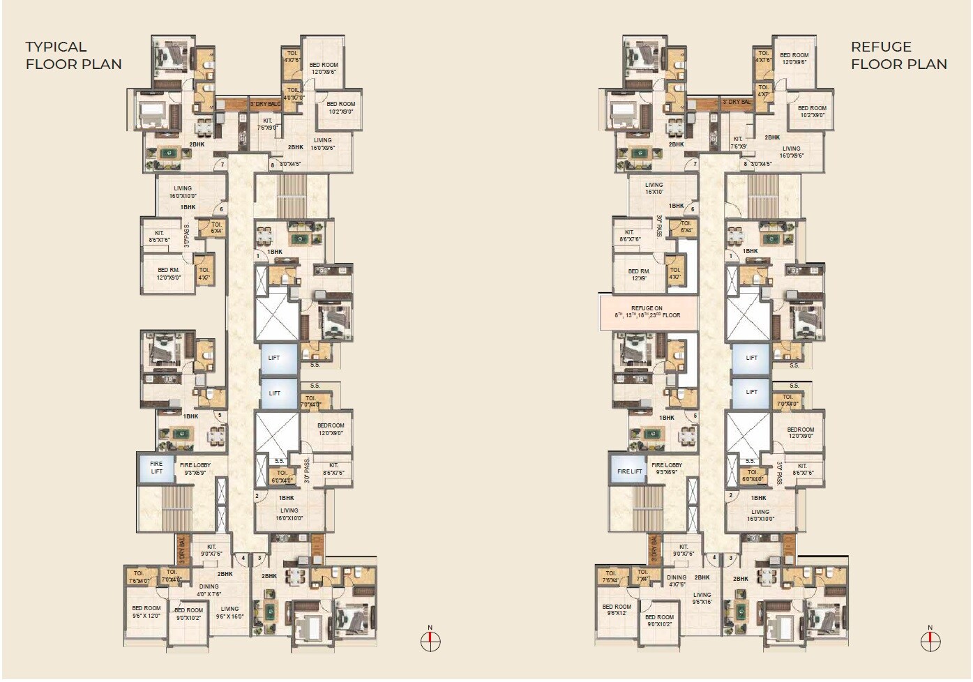 Triveni Crown Floor Plans