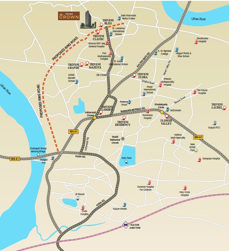 Triveni Crown Location Image