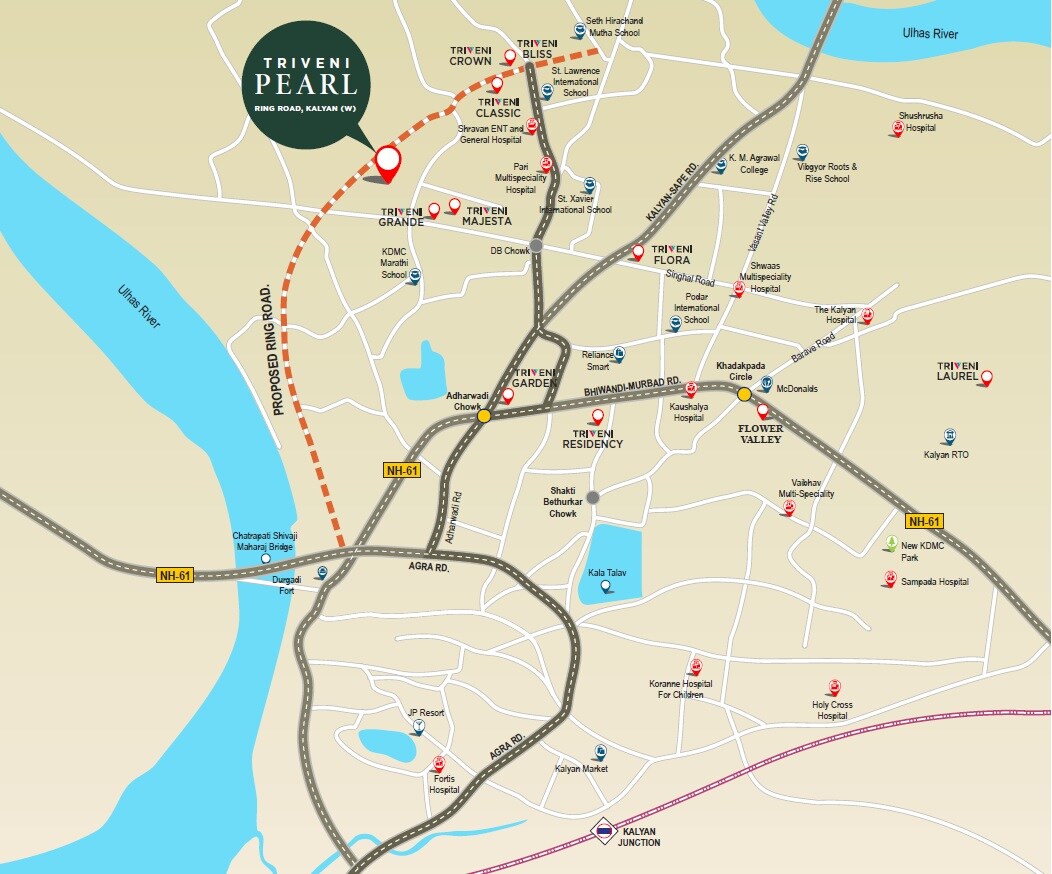 Triveni Pearl Location Image