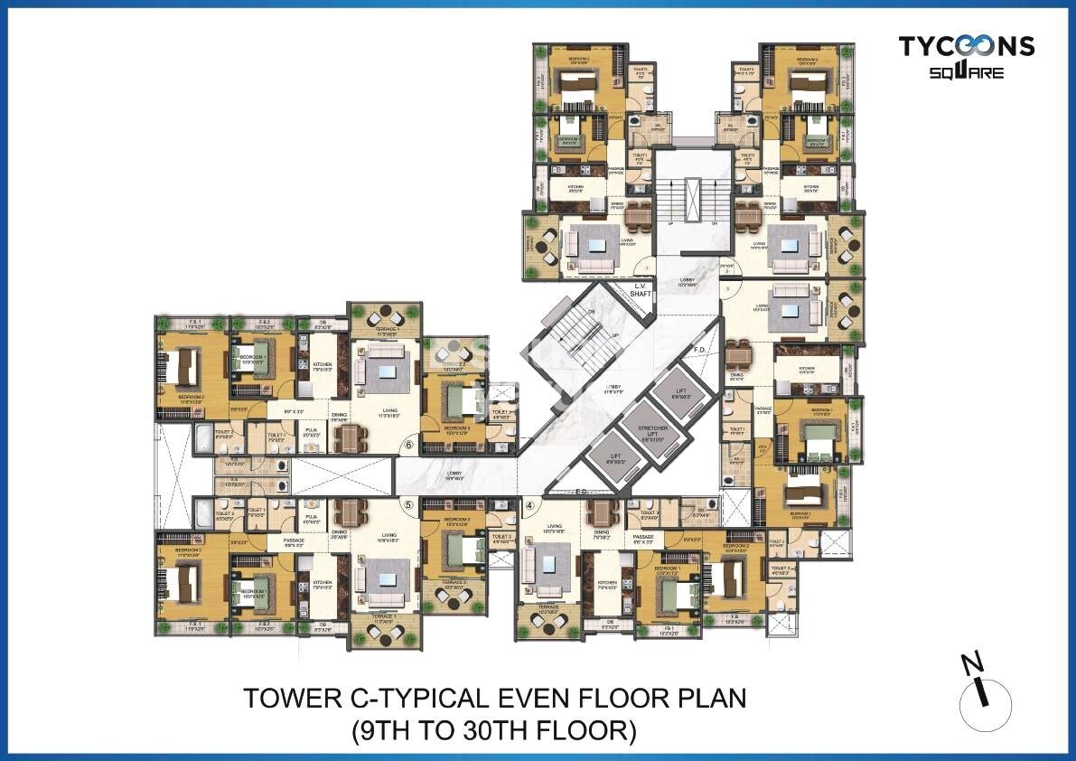Tycoons Square Floor Plans 1