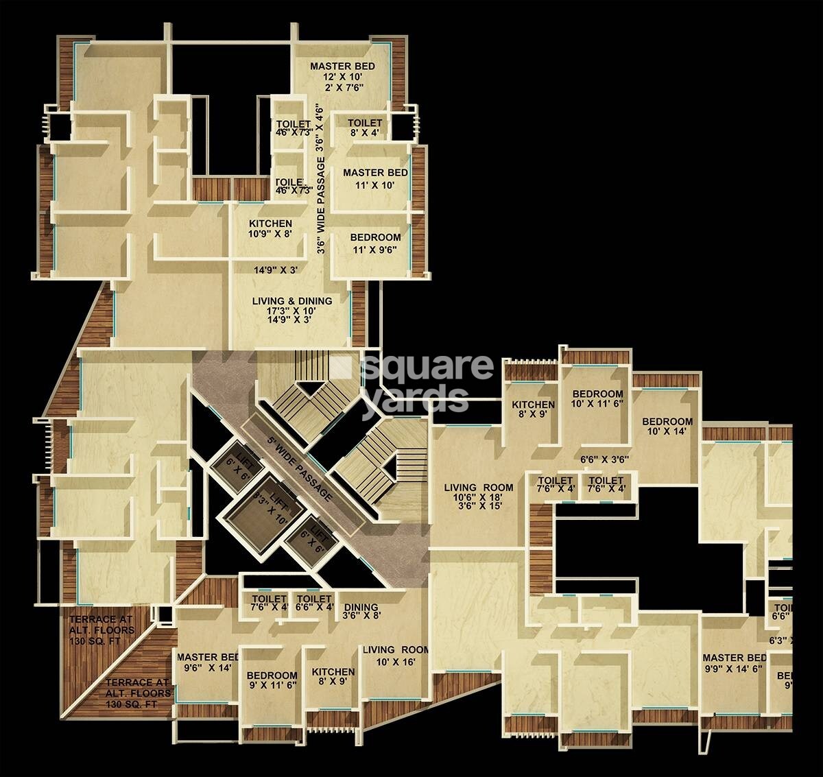 Unique Poonam Estate Cluster 3 Floor Plans 1