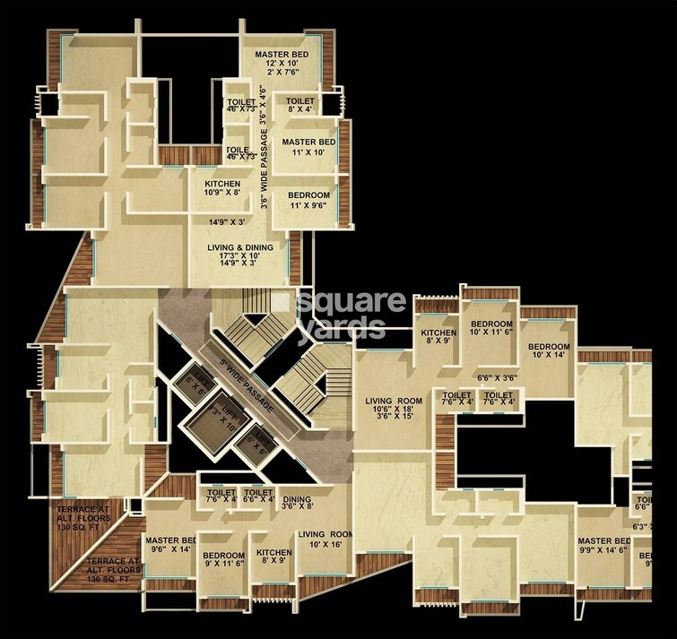 Unique Poonam Estate Floor Plans 1