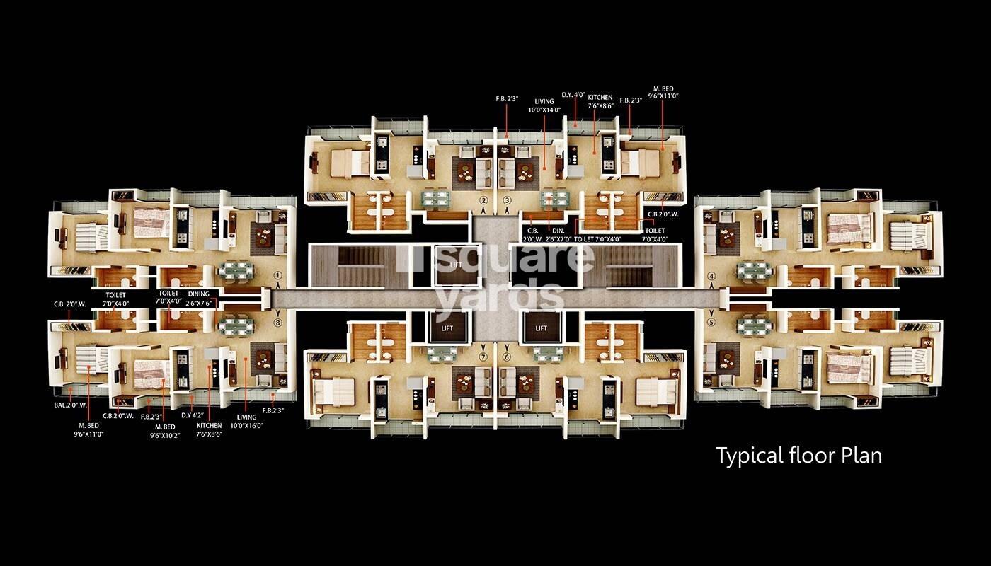 Unique Shanti The Sky Line Floor Plans