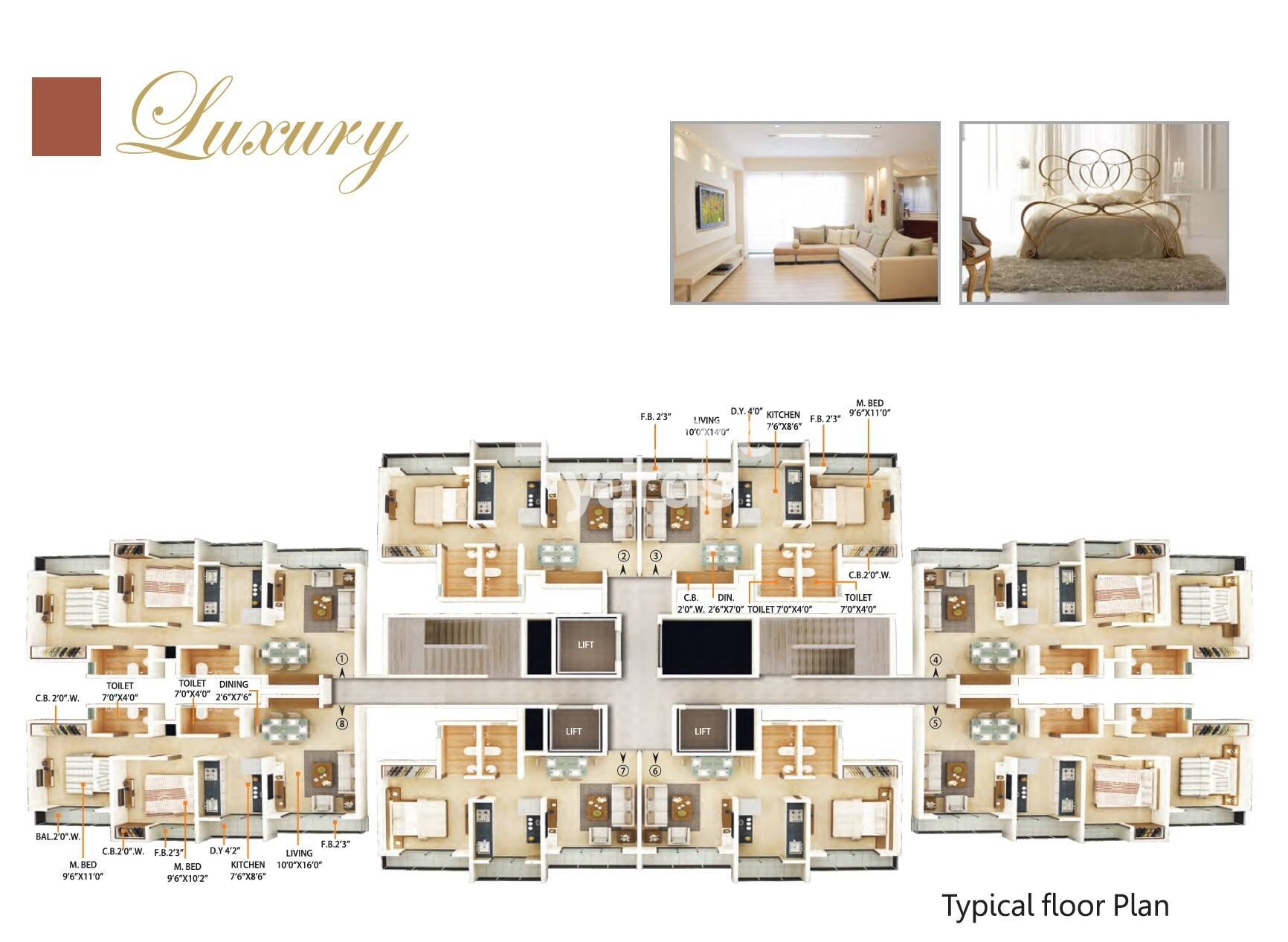 Unique Skyline II MHADA Floor Plans