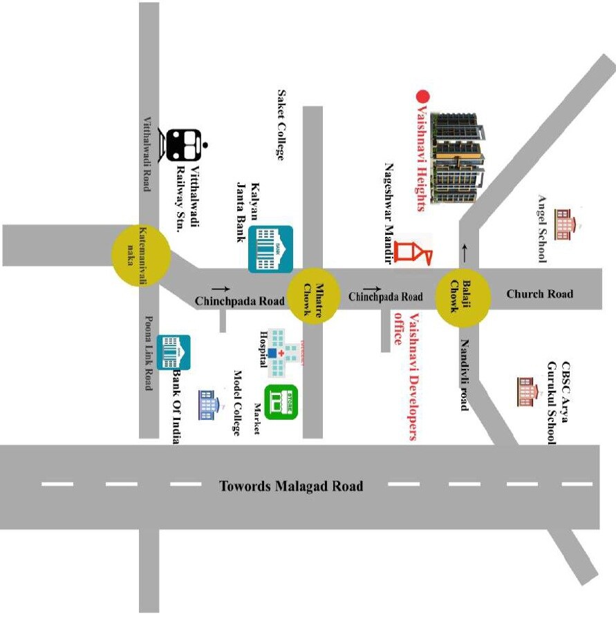 Vaishnavi Heights Kalyan East Location Image