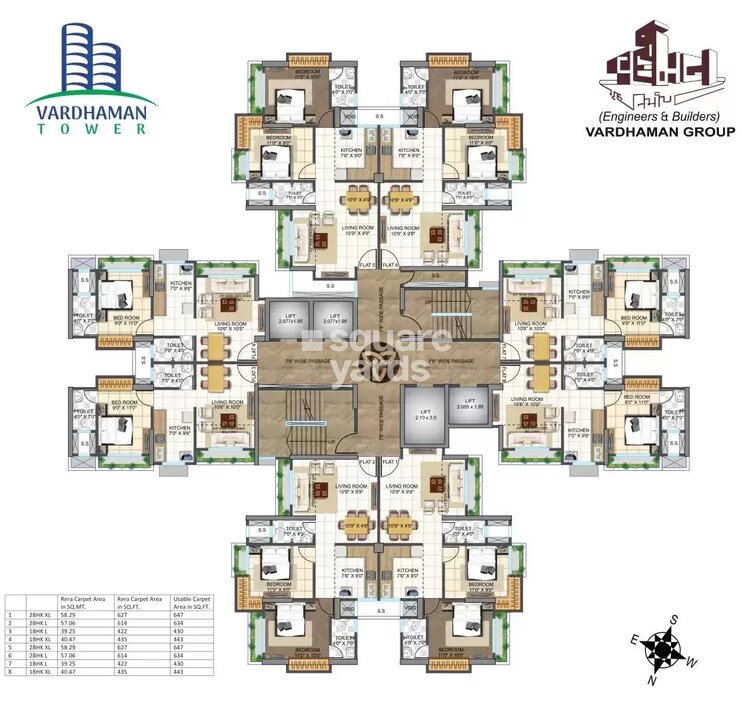 Vardhaman Tower Dombivli Floor Plans