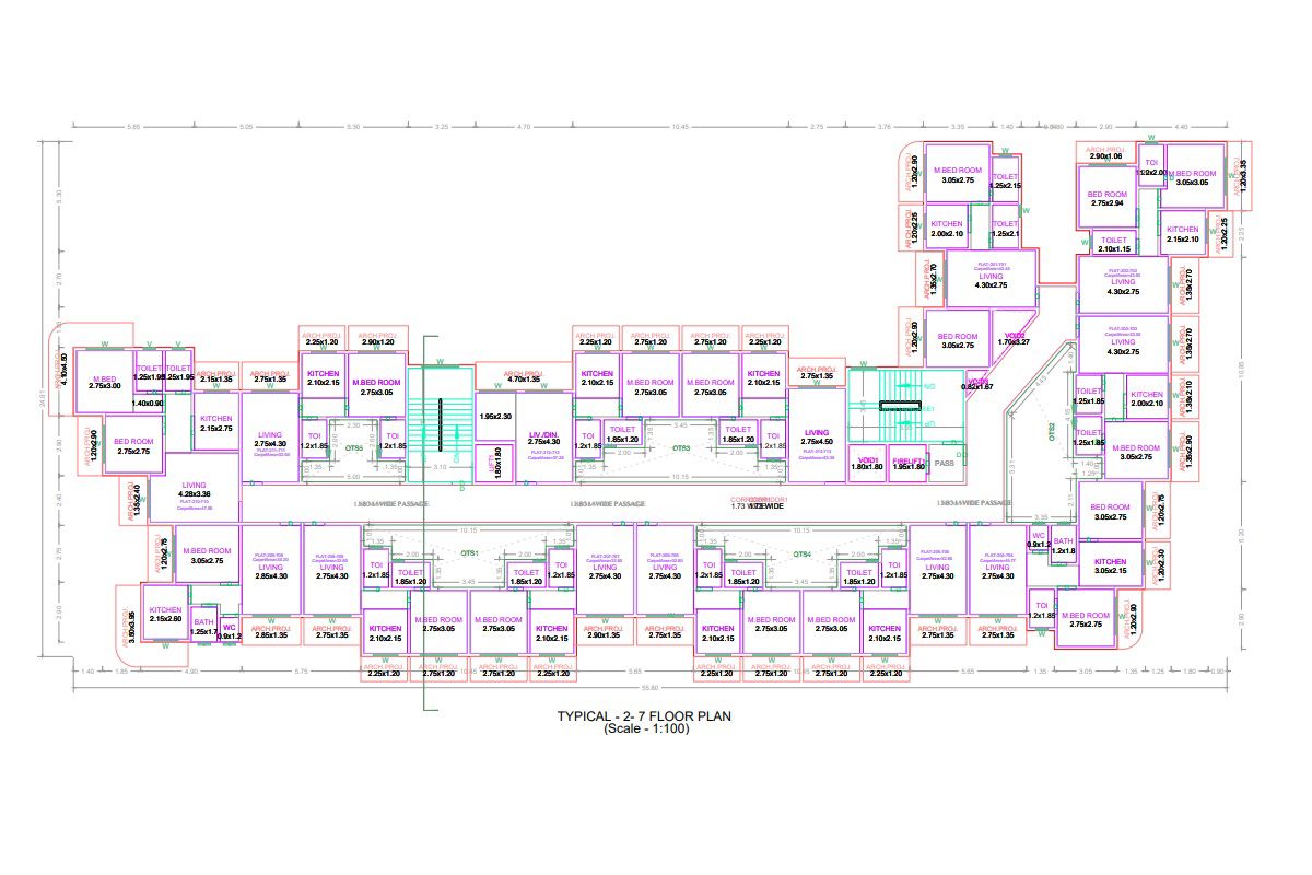 Vastu Rosewood Residency Floor Plans