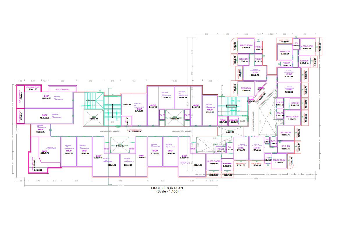 Vastu Rosewood Residency Floor Plans