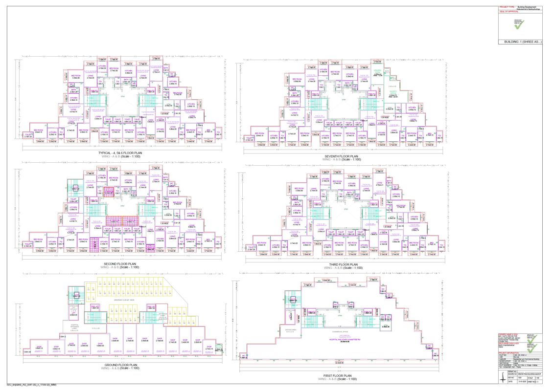 Vastu Shree Asthavinayak Complex Floor Plans