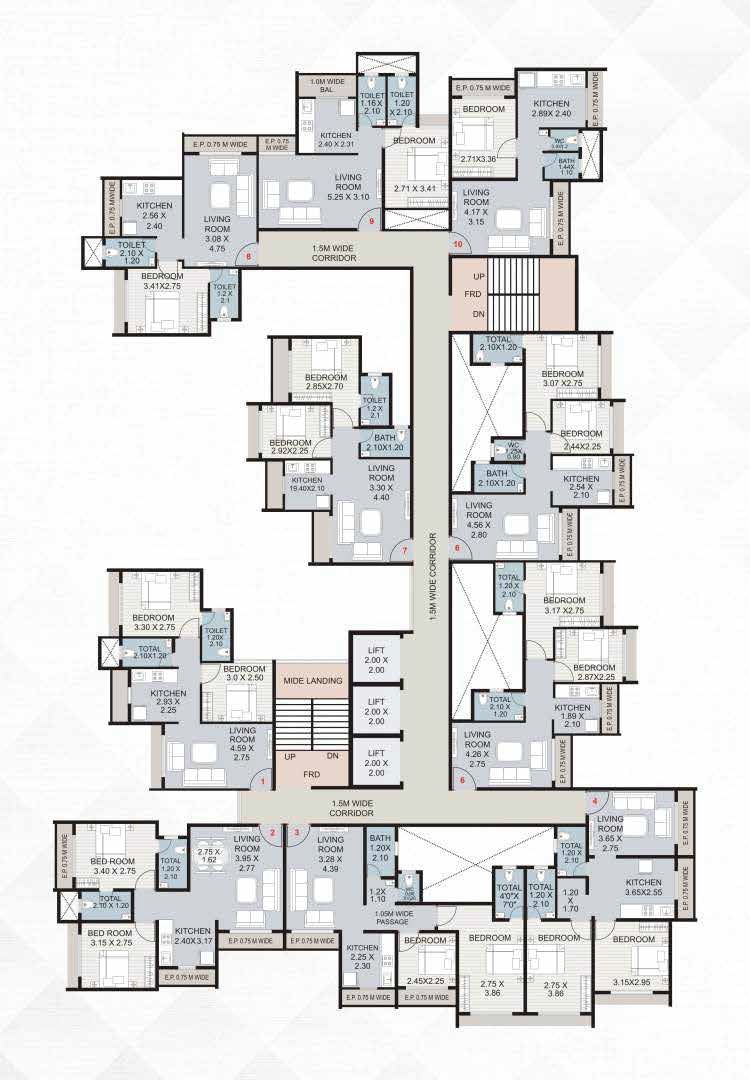 Vatsala Residency Floor Plans