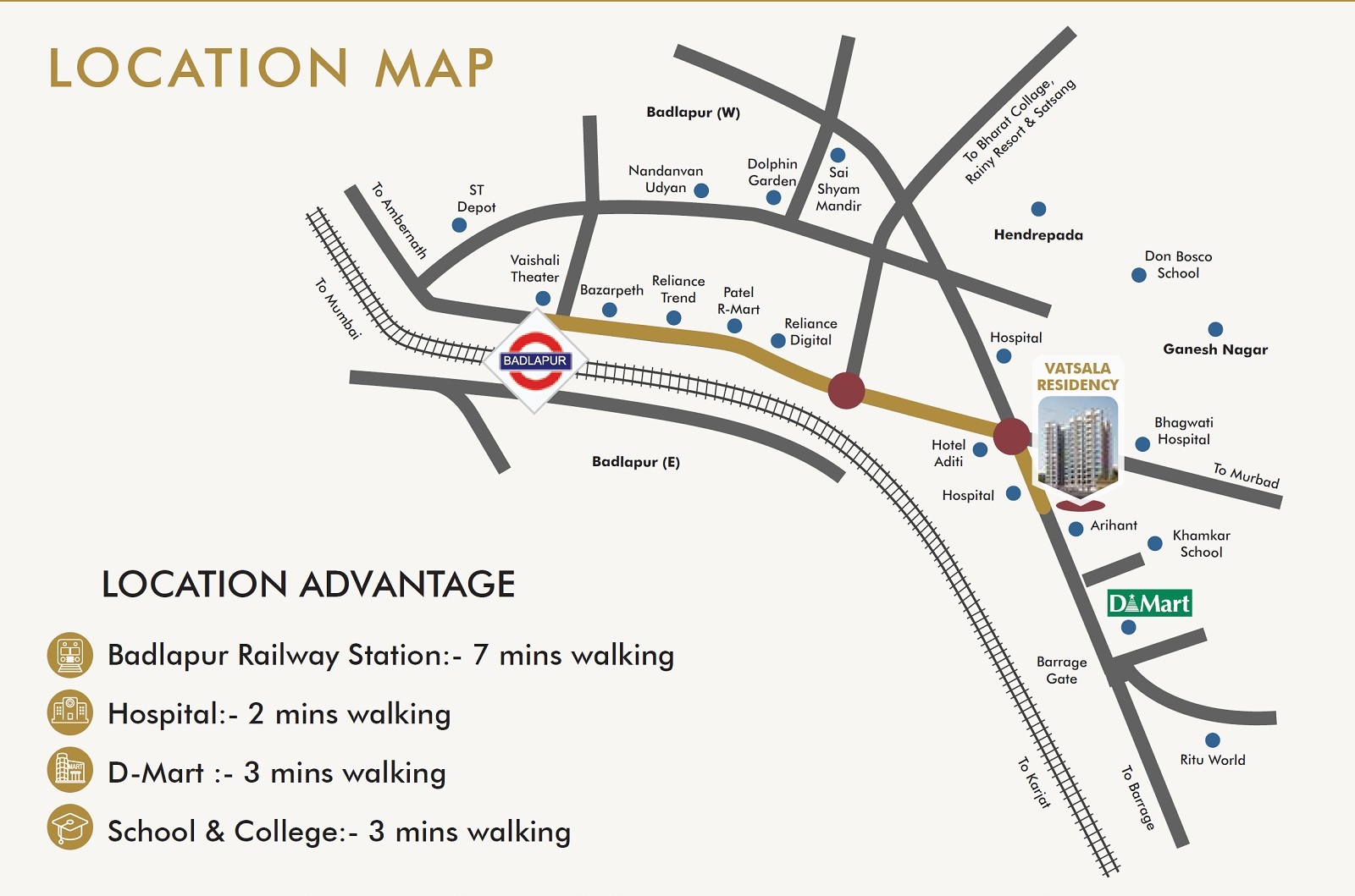 Vatsala Residency Location Image