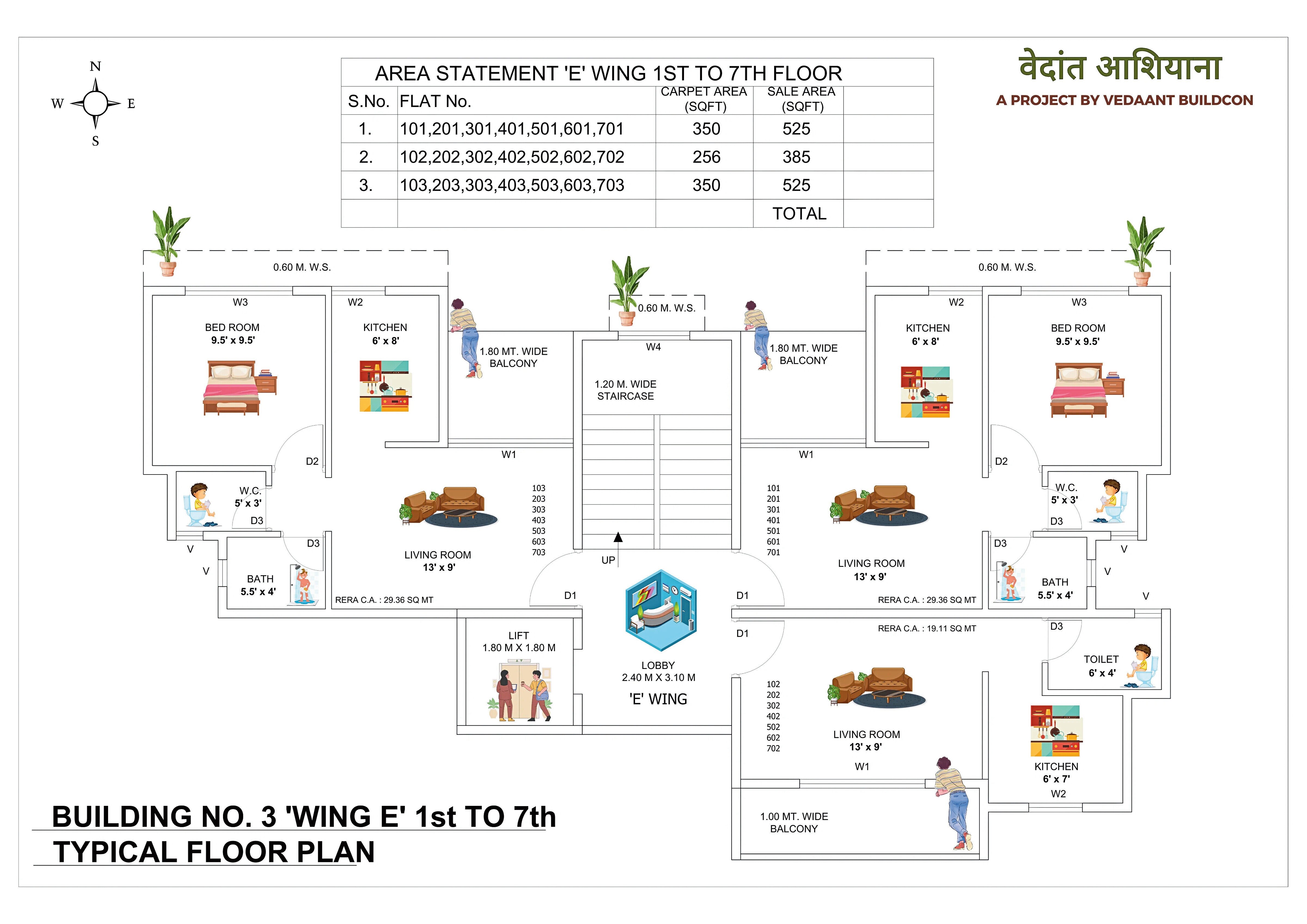 Vedaant Ashiyana Floor Plans