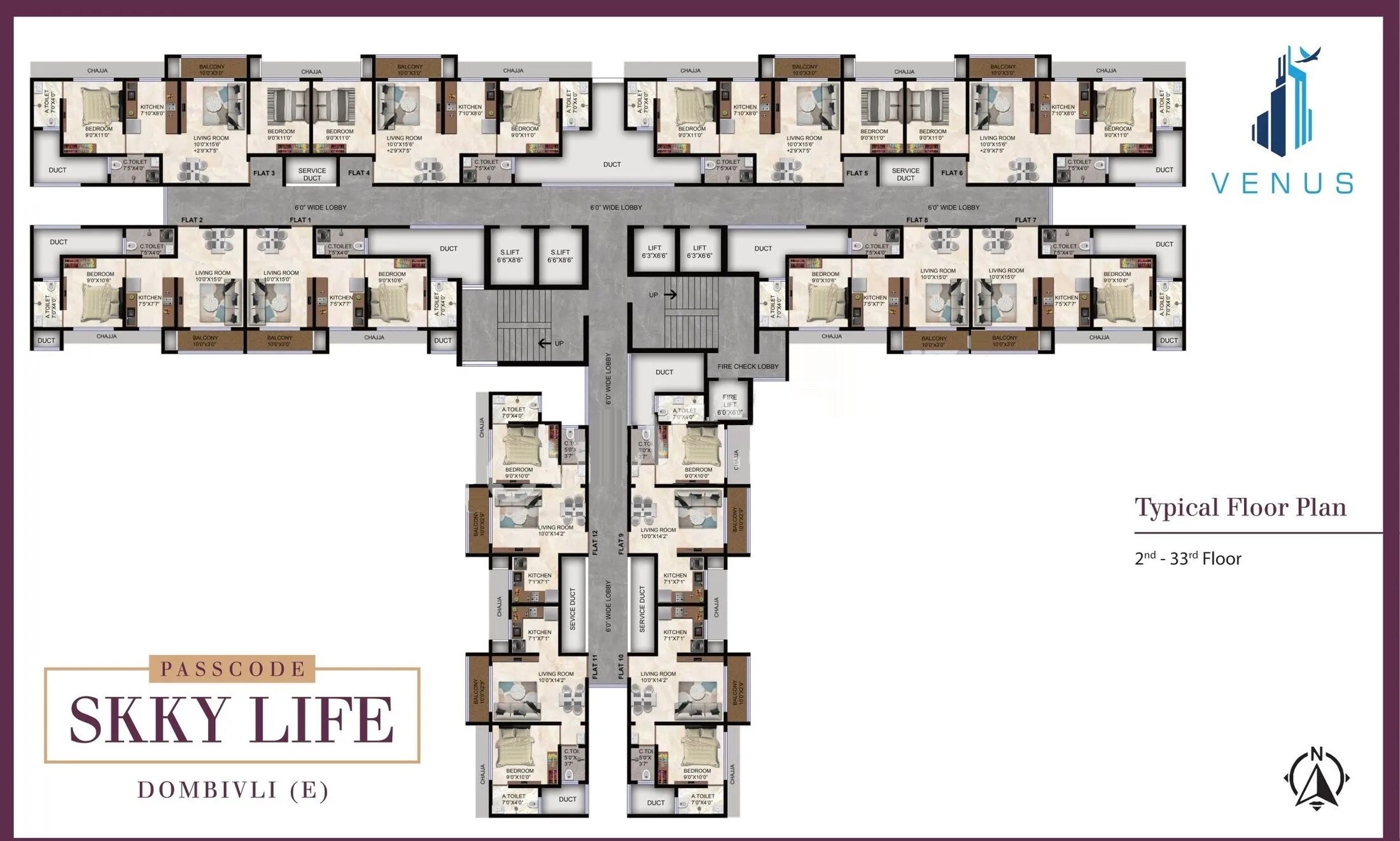 Venus Skky City Floor Plans 2