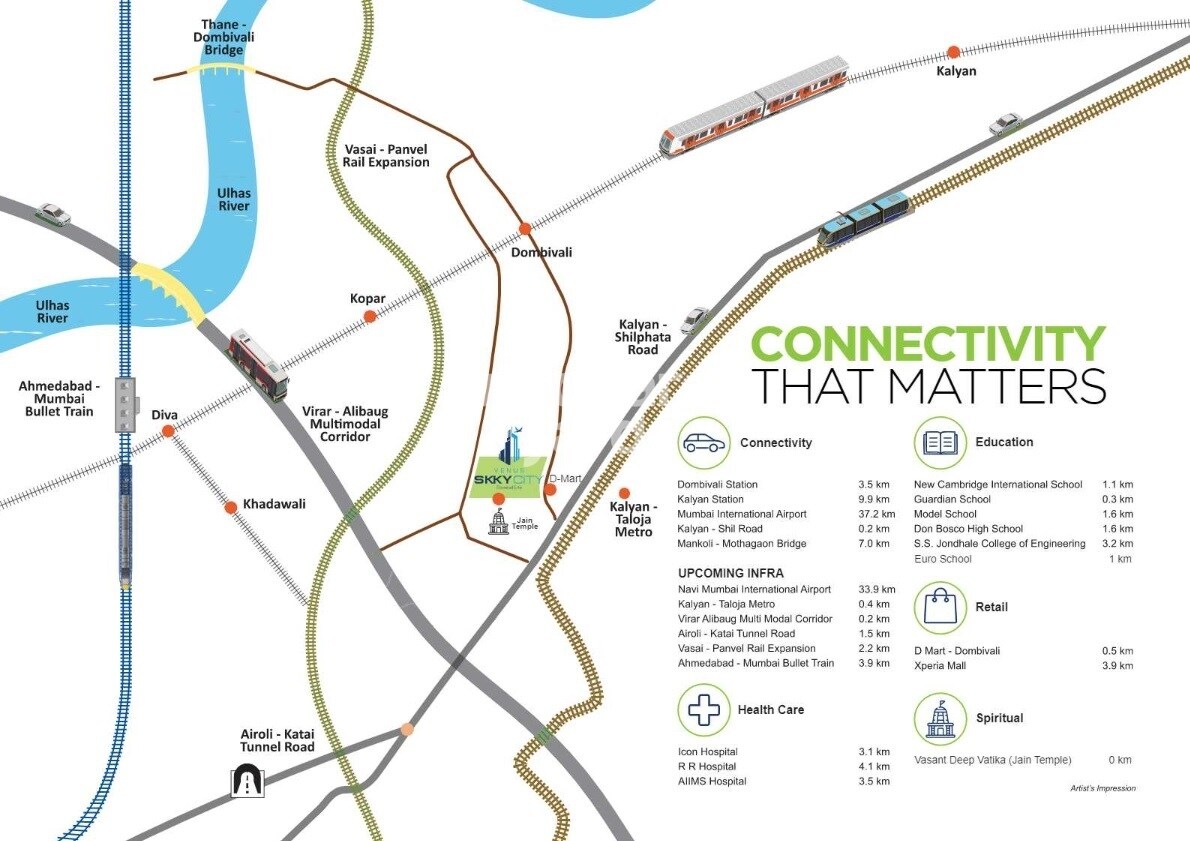 Venus Skky City Vivanta Location Image