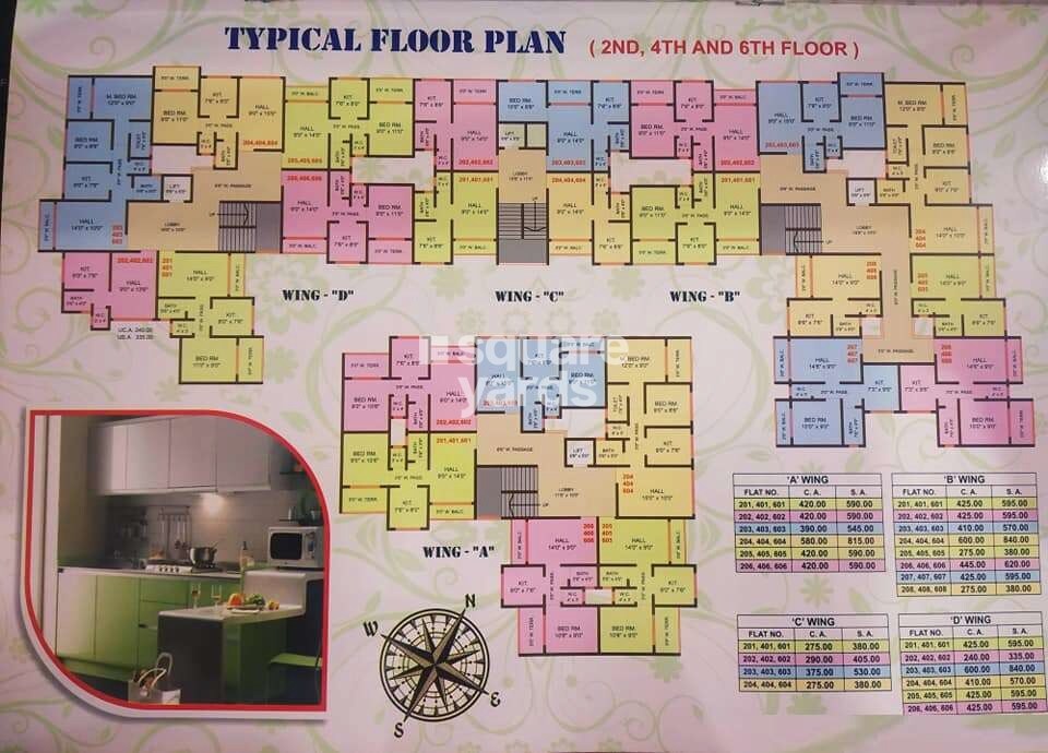 Vinayak Vyom Complex Floor Plans