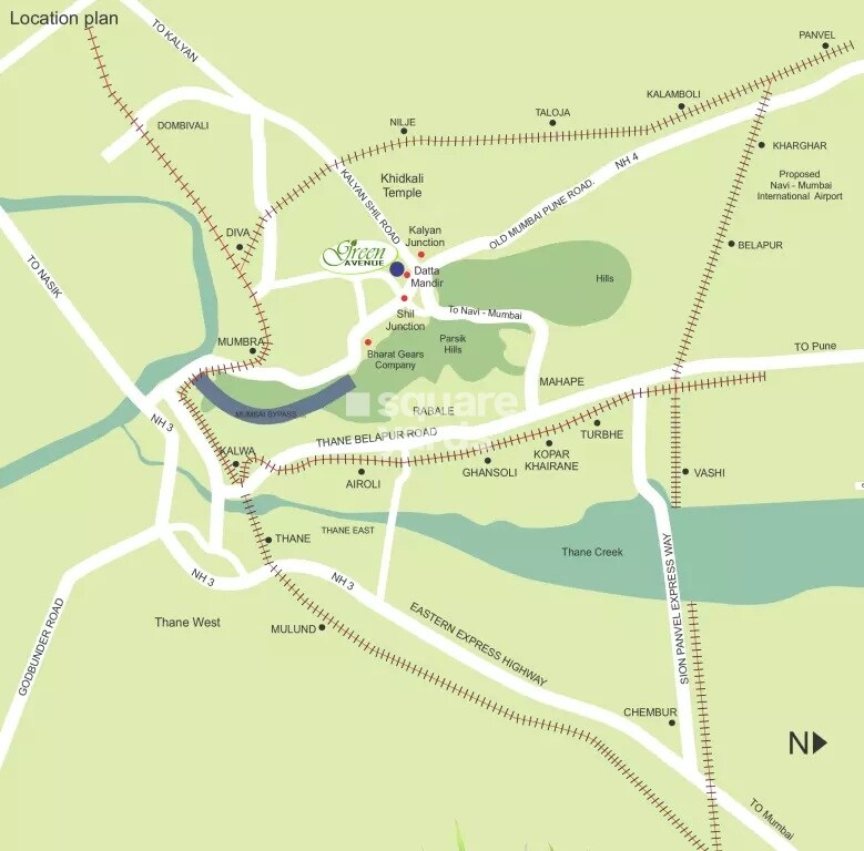 Virat Green Avenue Location Image